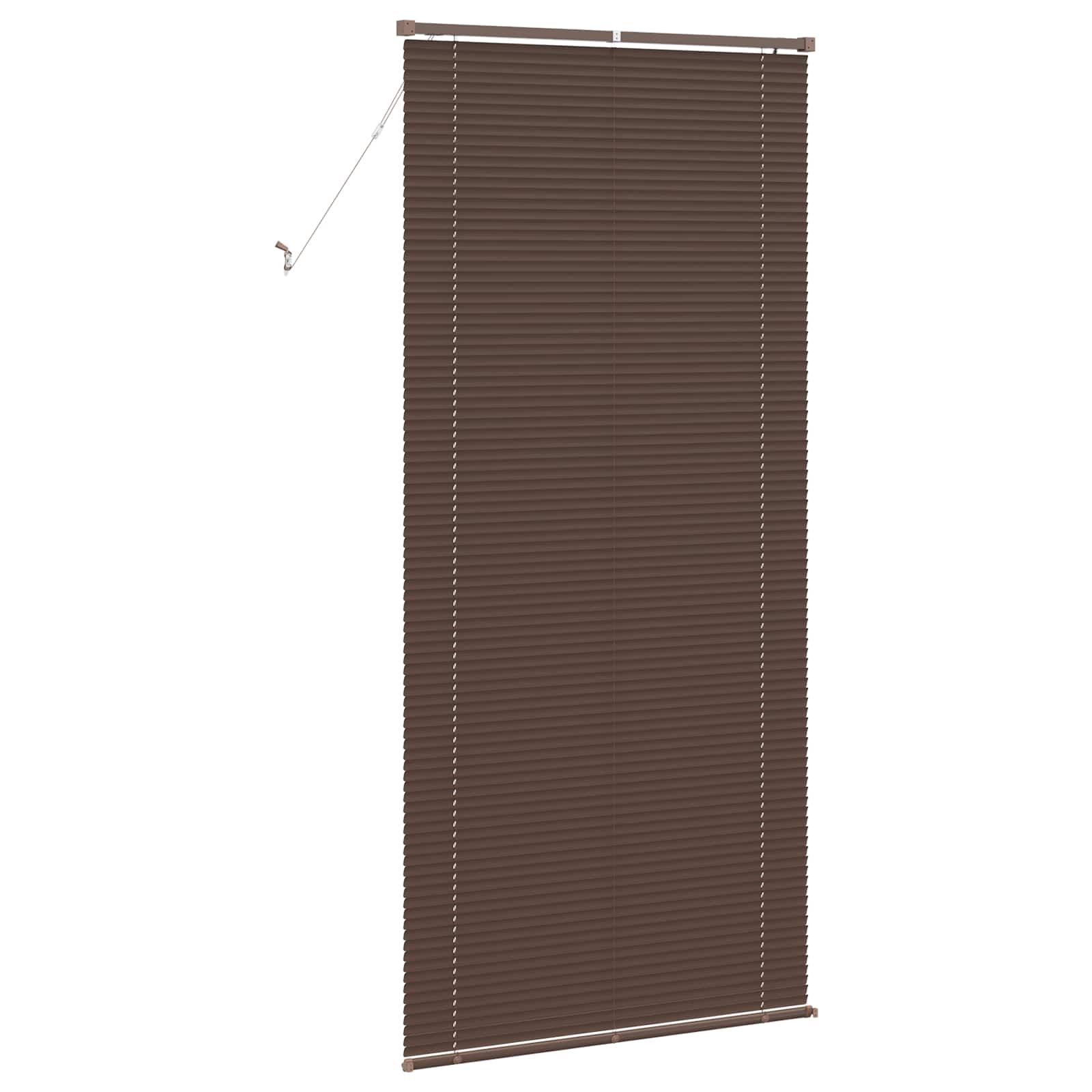 Venezianische Jalousie Dunkelbraun mit Muster 213 x 80 cm 25 mm