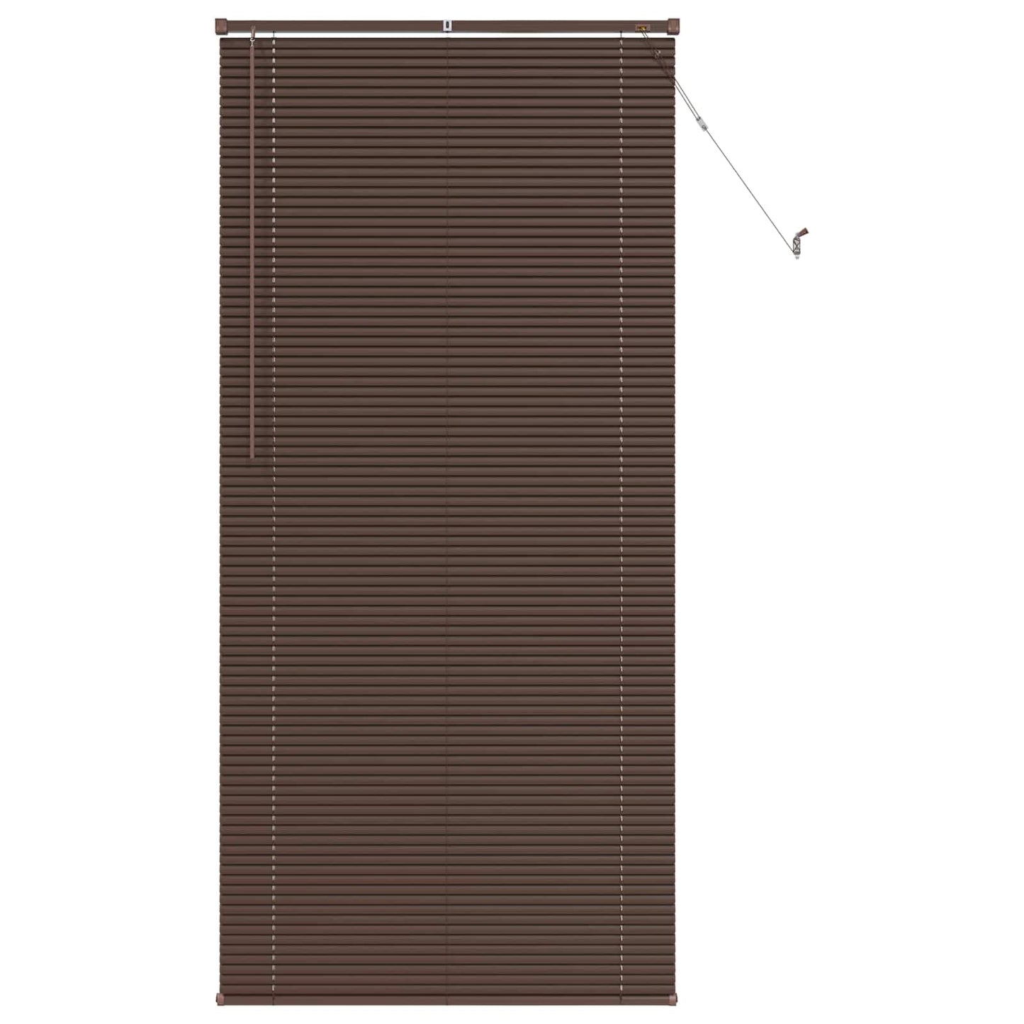 Venezianische Jalousie Dunkelbraun mit Muster 213 x 80 cm 25 mm