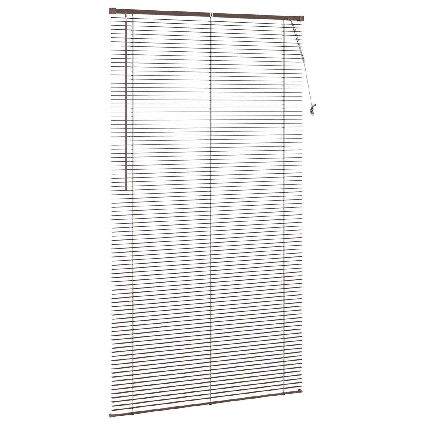 Venezianische Jalousie Dunkelbraun mit Muster 213 x 110 cm PVC