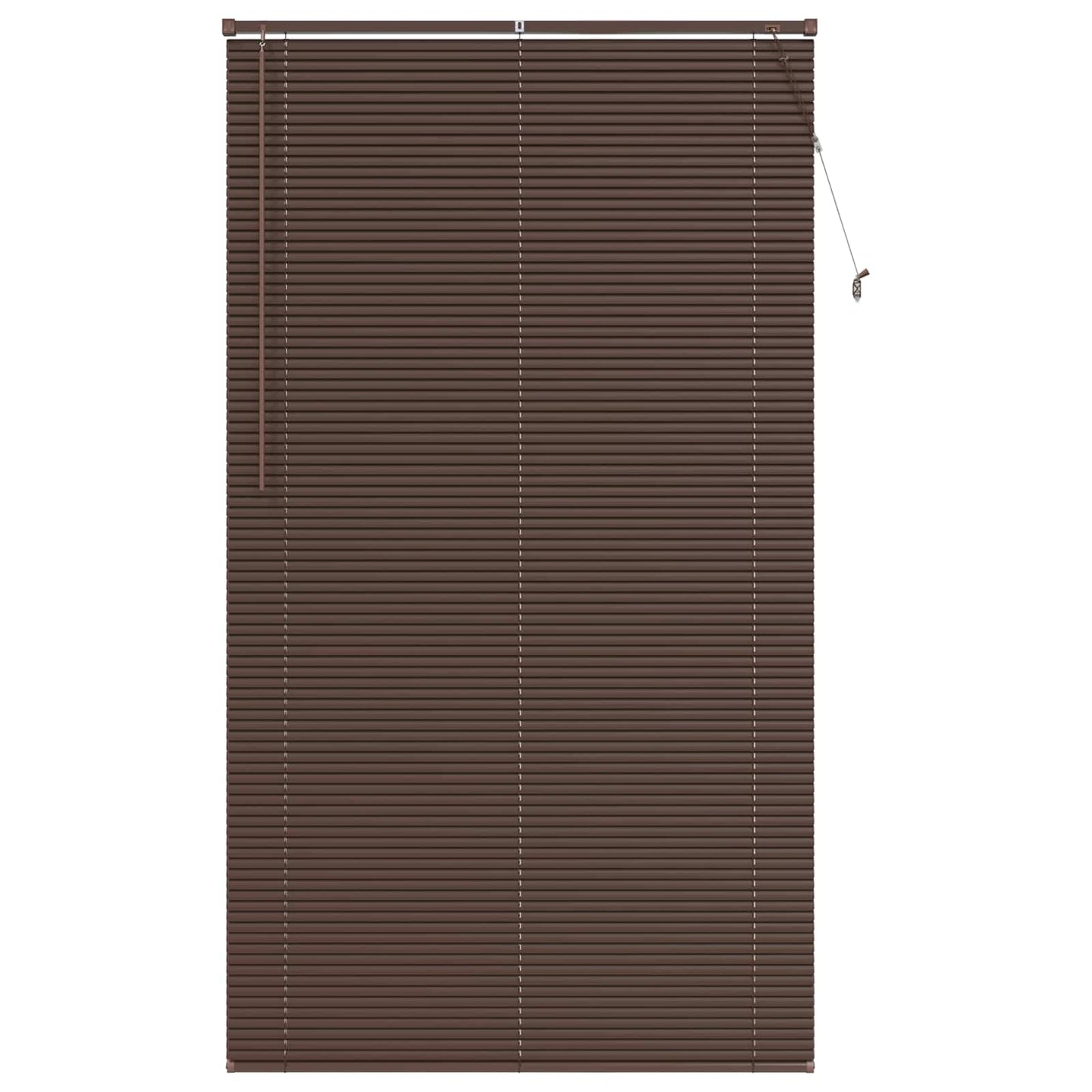 Venezianische Jalousie Dunkelbraun mit Muster 213 x 110 cm PVC