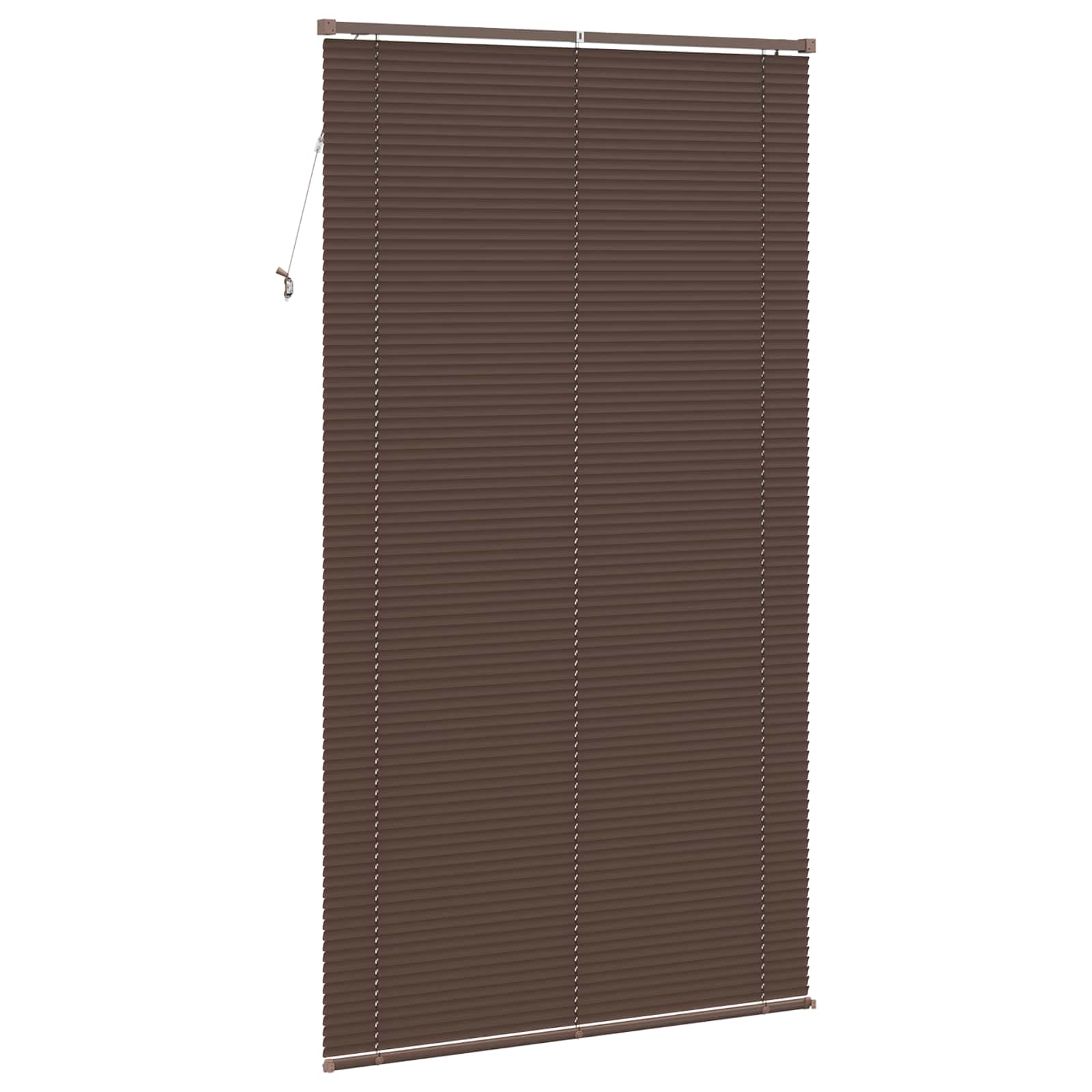 Venezianische Jalousie Dunkelbraun mit Muster 213 x 120 cm PVC