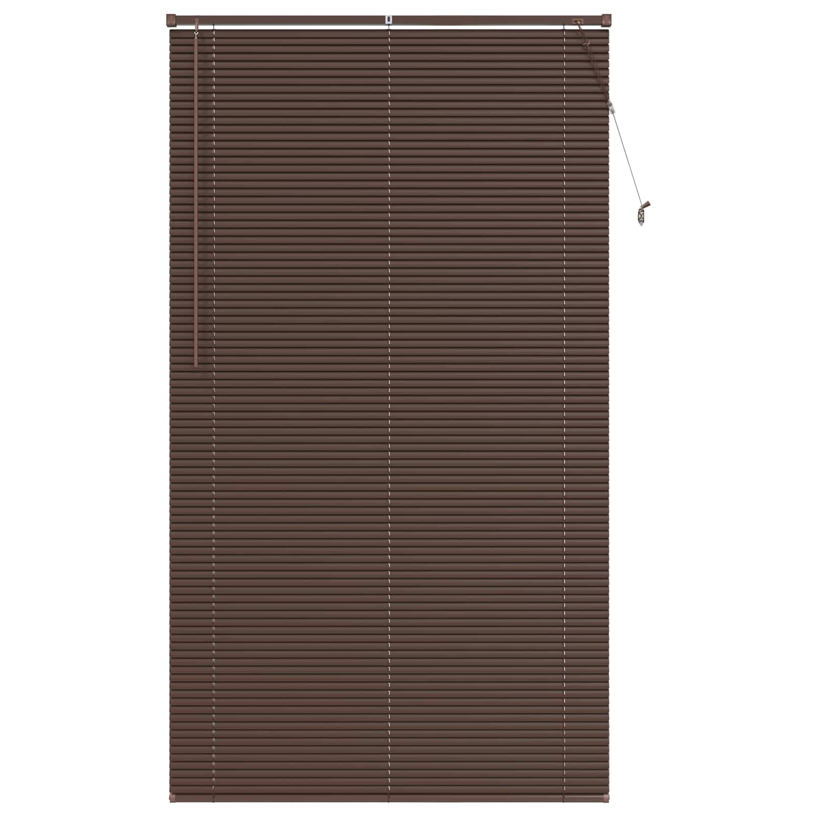 Venezianische Jalousie Dunkelbraun mit Muster 213 x 120 cm PVC