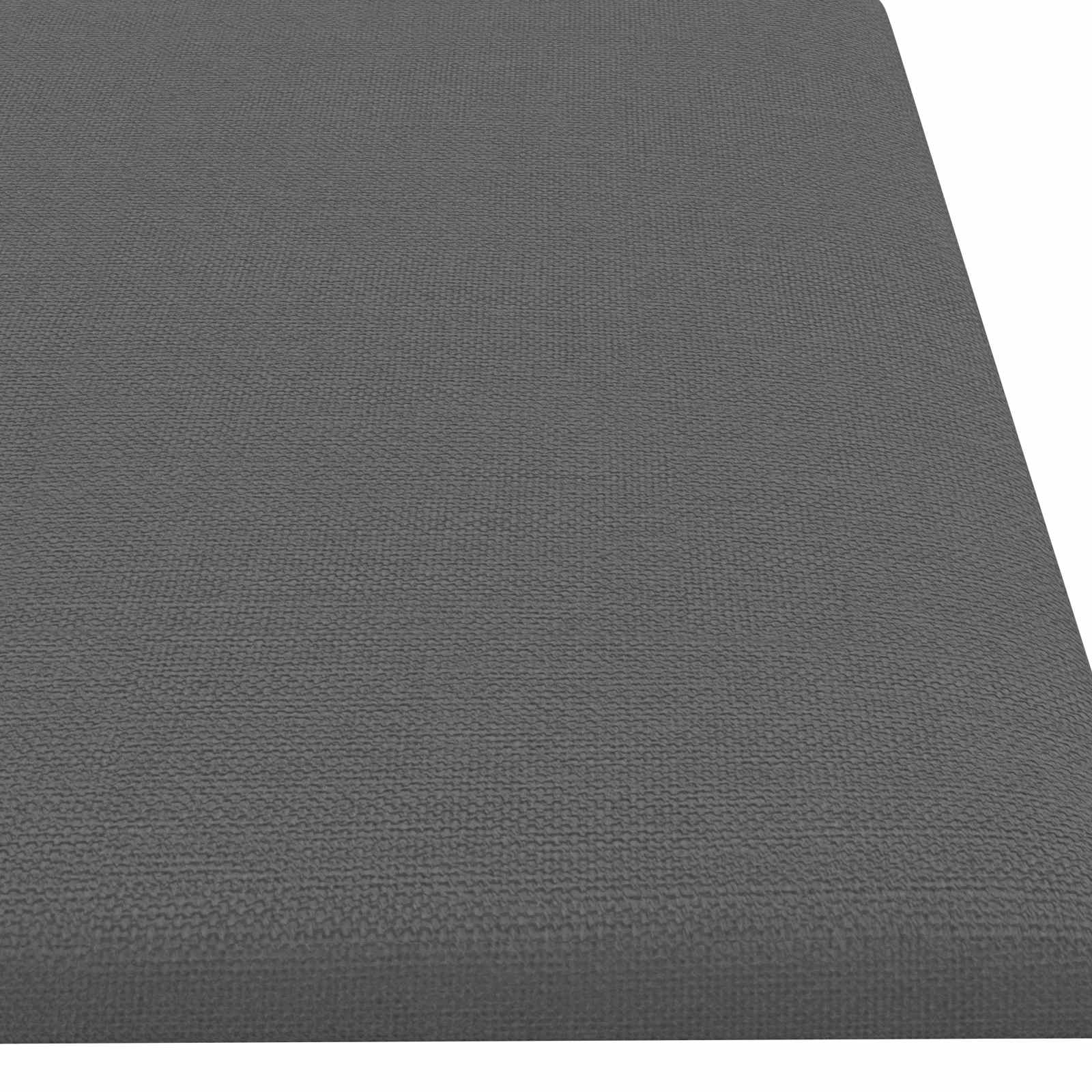 Wandkopfteilen 12 Stk. 60 x 15 cm Hellgrau Stoff