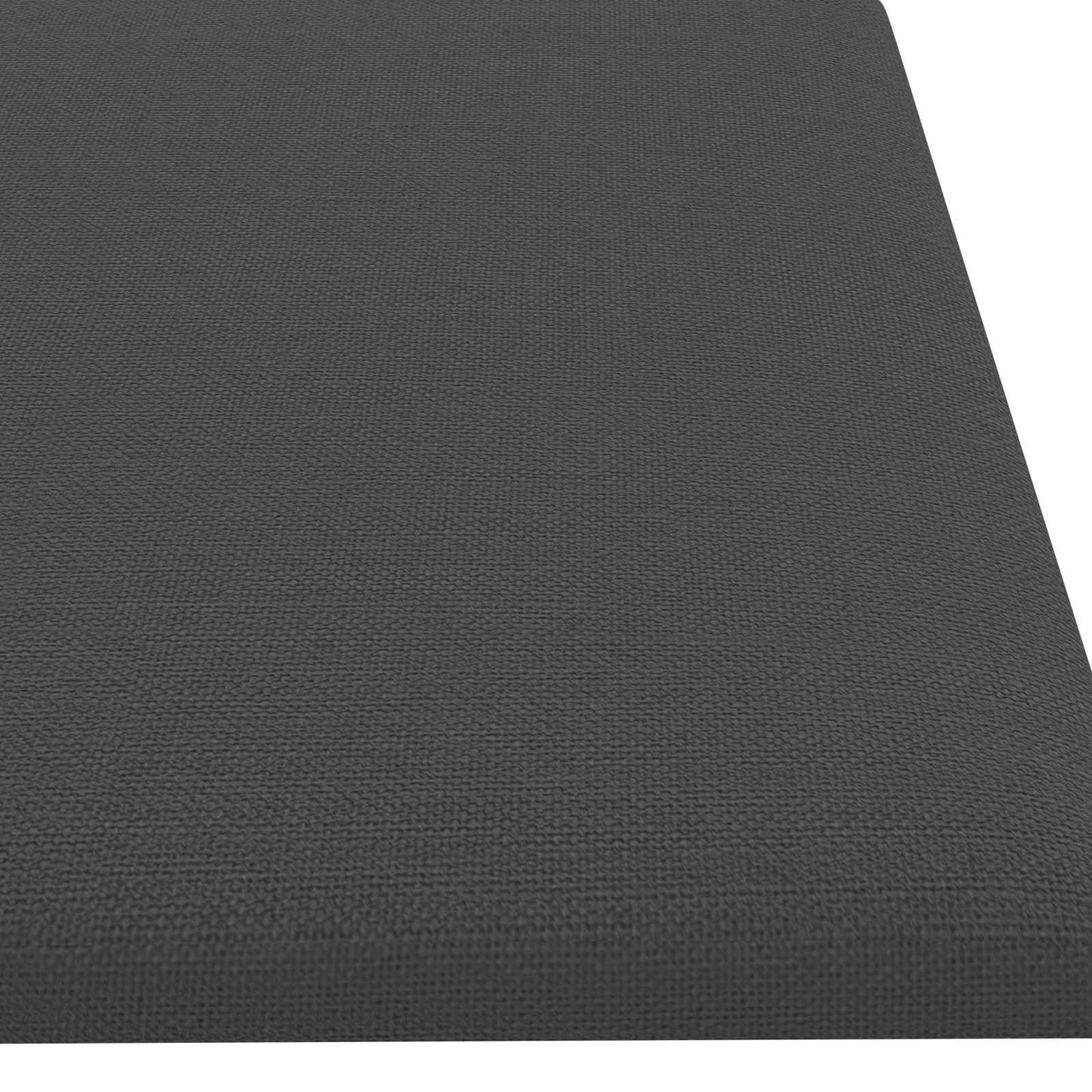 Wandkopfteilen 12 Stk. 60 x 15 cm Dunkelgrau Stoff