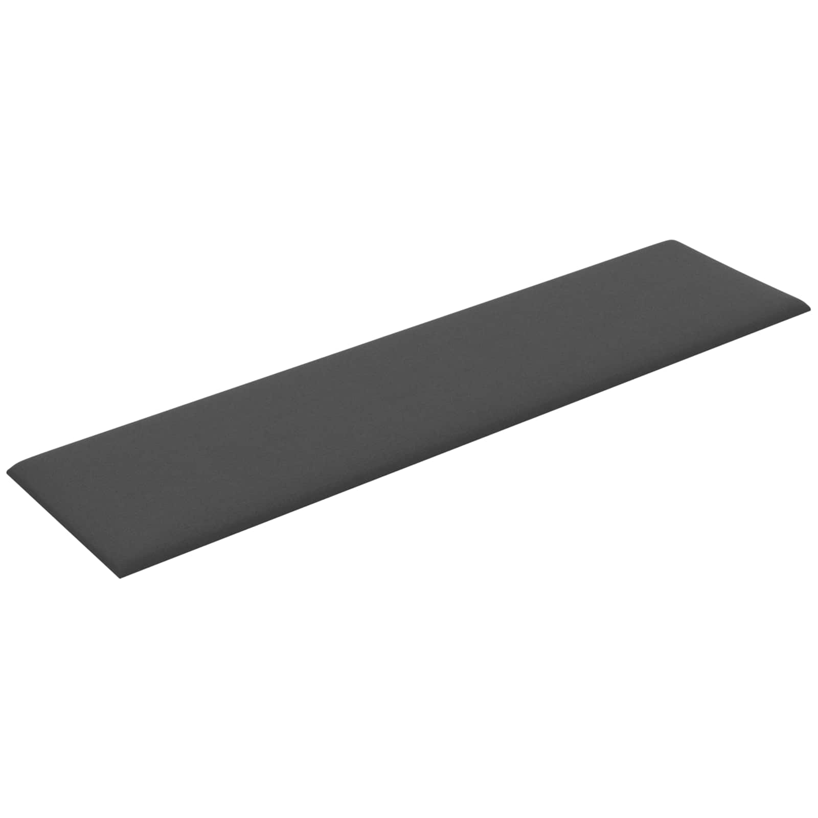 Wandkopfteilen 12 Stk. 60 x 15 cm Dunkelgrau Stoff