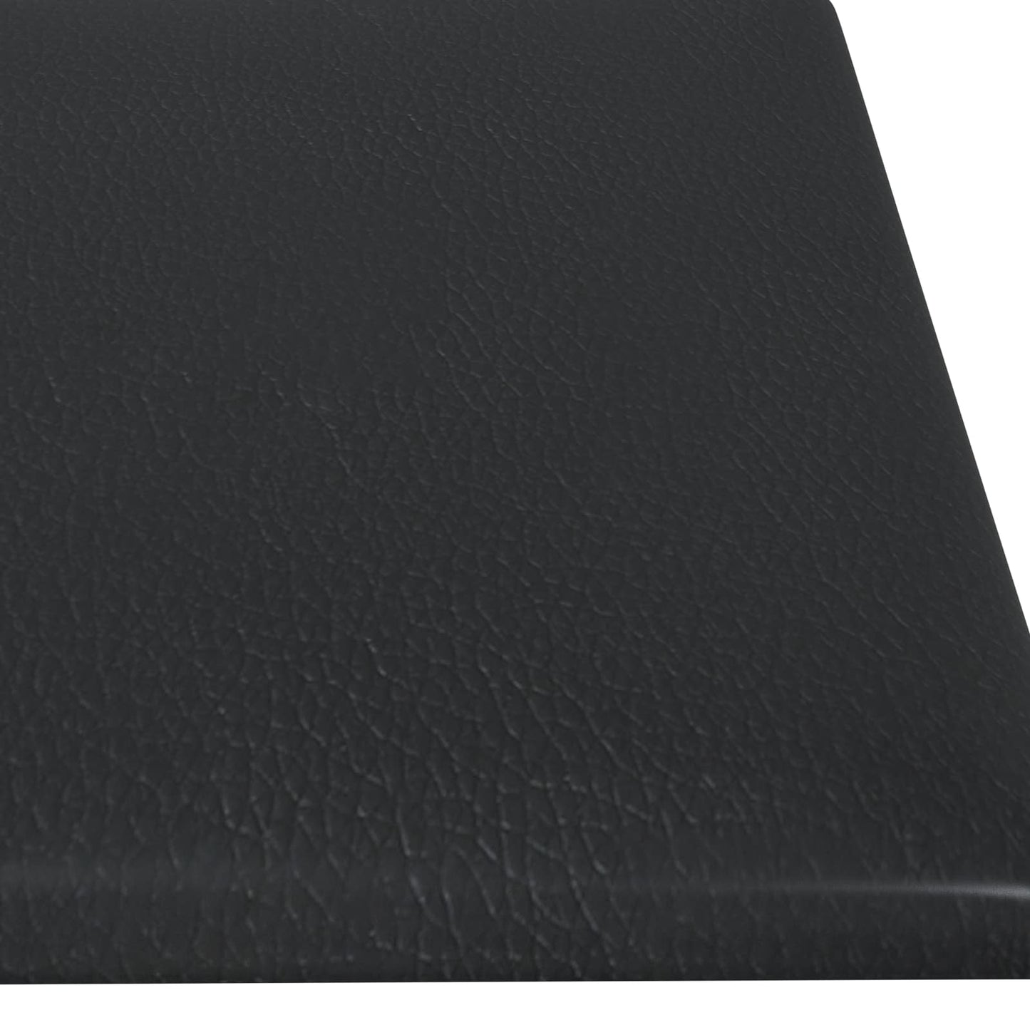 Wandkopfteilen 12 stk. 60 x 15 cm Schwarz Stoff