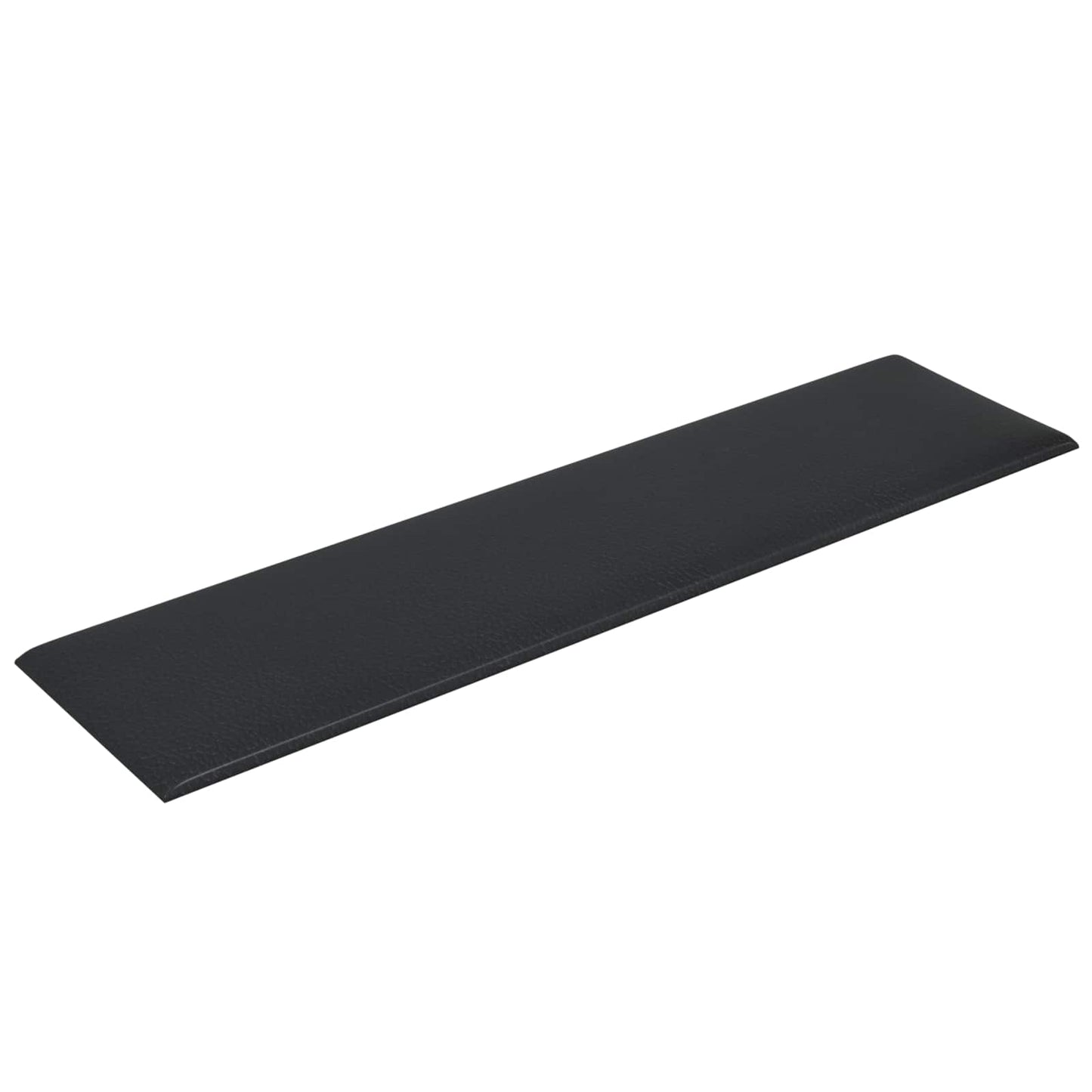 Wandkopfteilen 12 Stk. 60 x 15 cm Schwarz Stoff