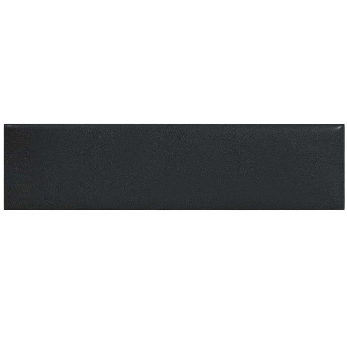 Wandkopfteilen 12 Stk. 60 x 15 cm Schwarz Stoff