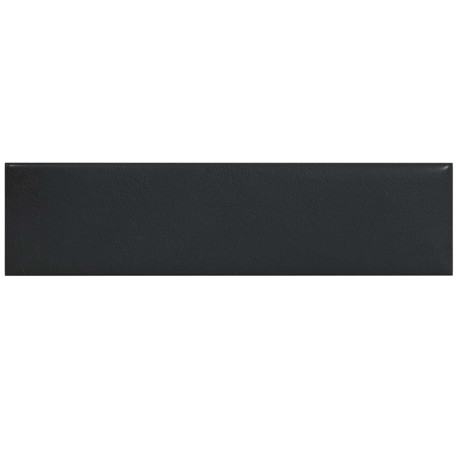 Wandkopfteilen 12 Stk. 60 x 15 cm Schwarz Stoff