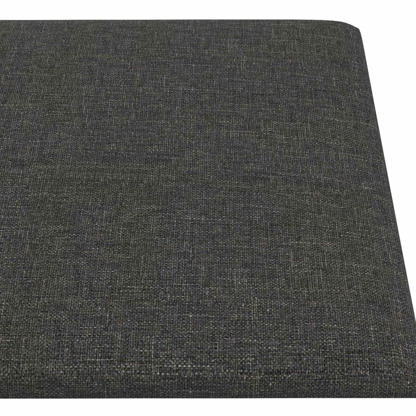 Wandkopfteilen 12 stk. 90 x 15 cm Dunkelgrau Stoff