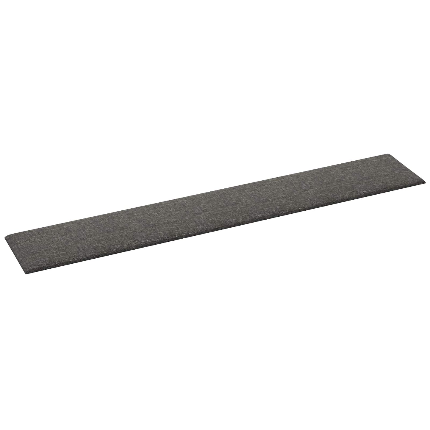 Wandkopfteilen 12 stk. 90 x 15 cm Dunkelgrau Stoff