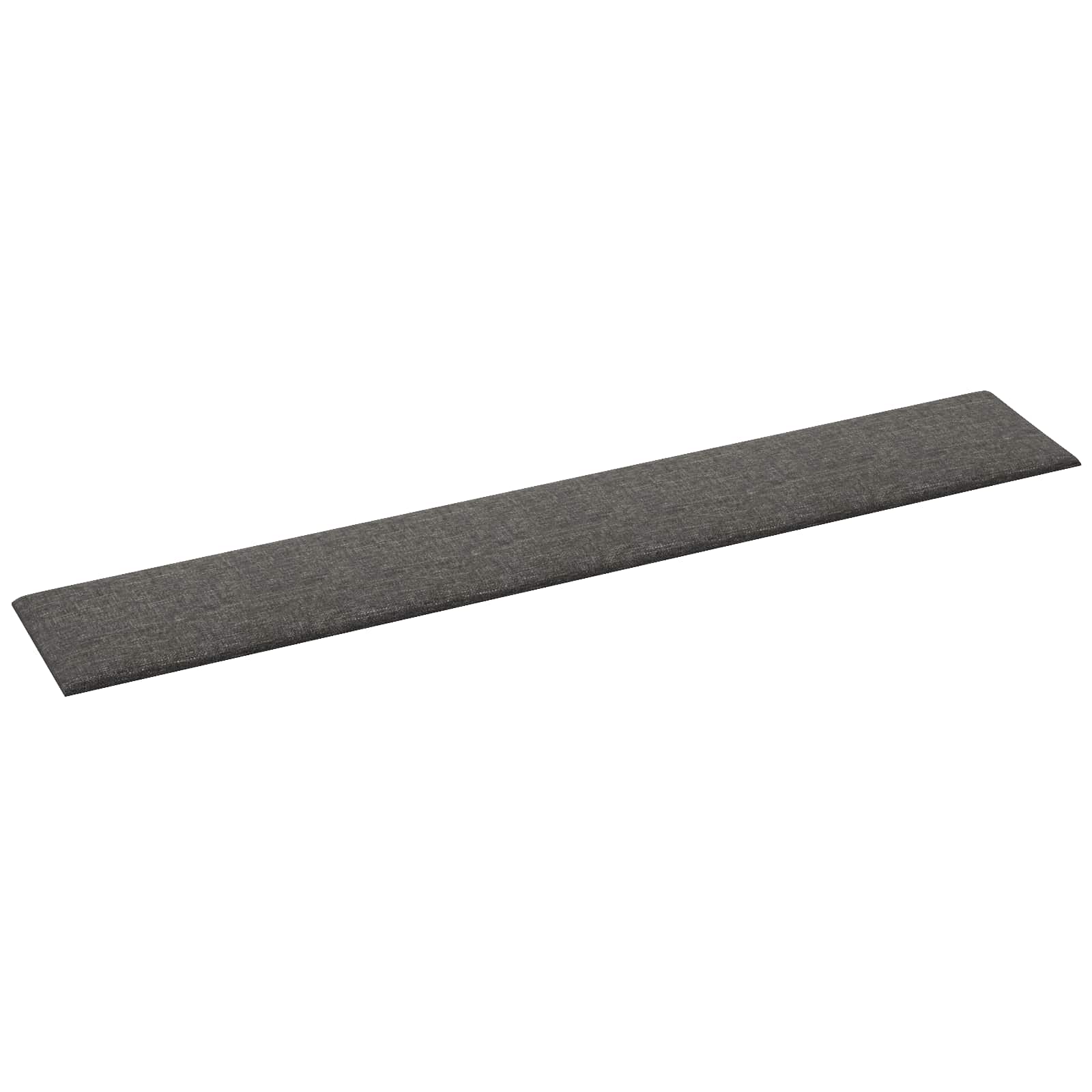 Wandkopfteilen 12 stk. 90 x 15 cm Dunkelgrau Stoff