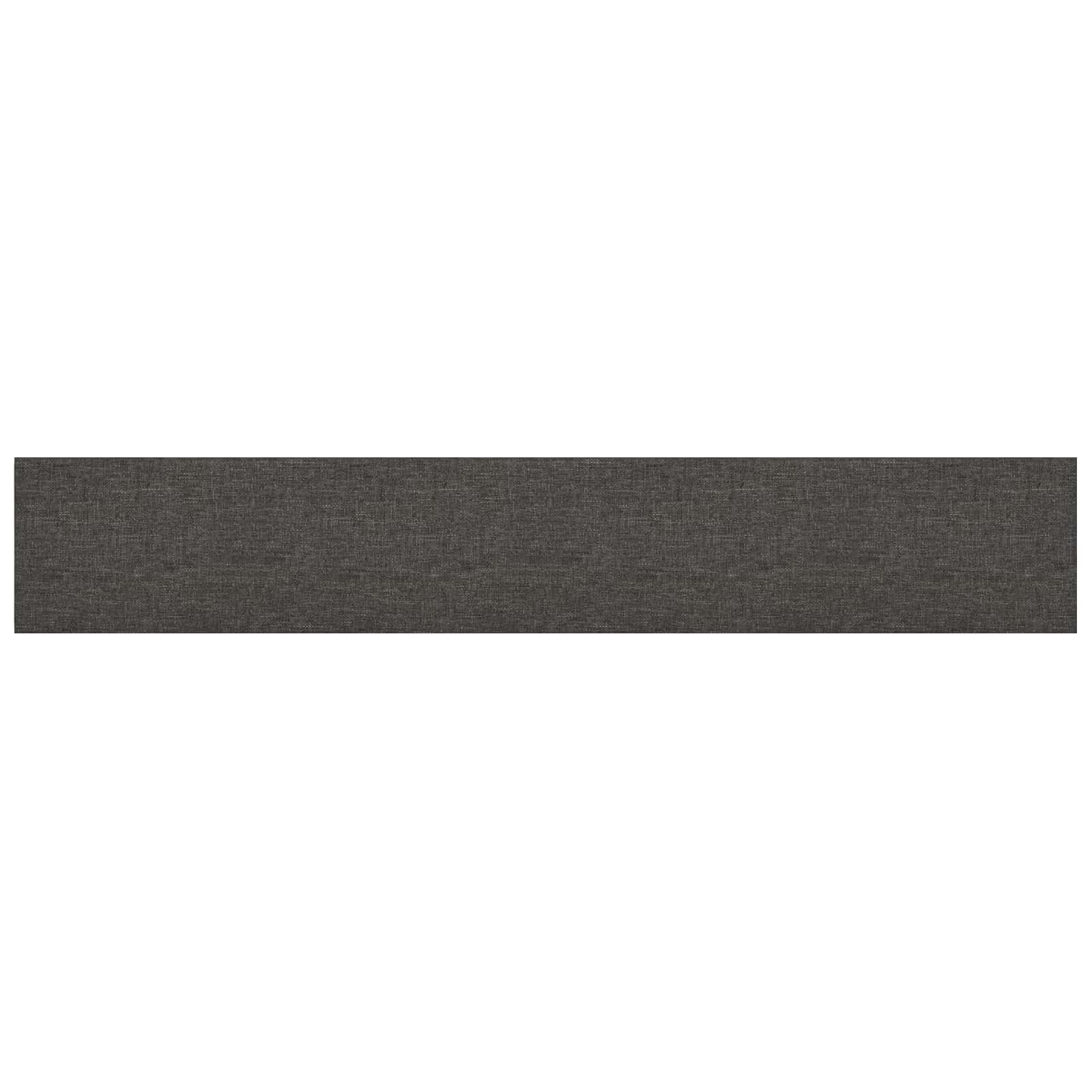 Wandkopfteilen 12 stk. 90 x 15 cm Dunkelgrau Stoff