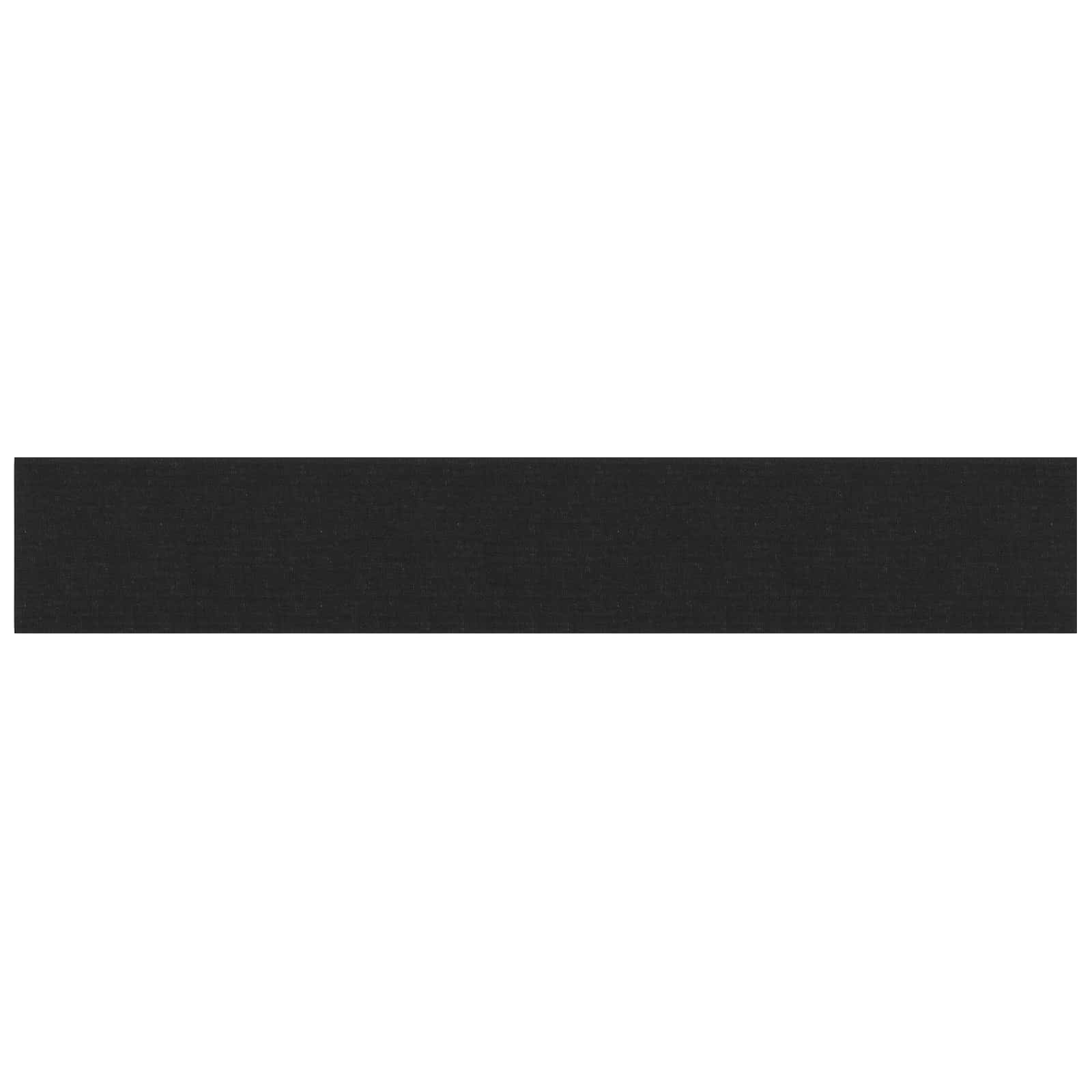Wandkopfteilen 12 stk. 90 x 15 cm Schwarz Stoff