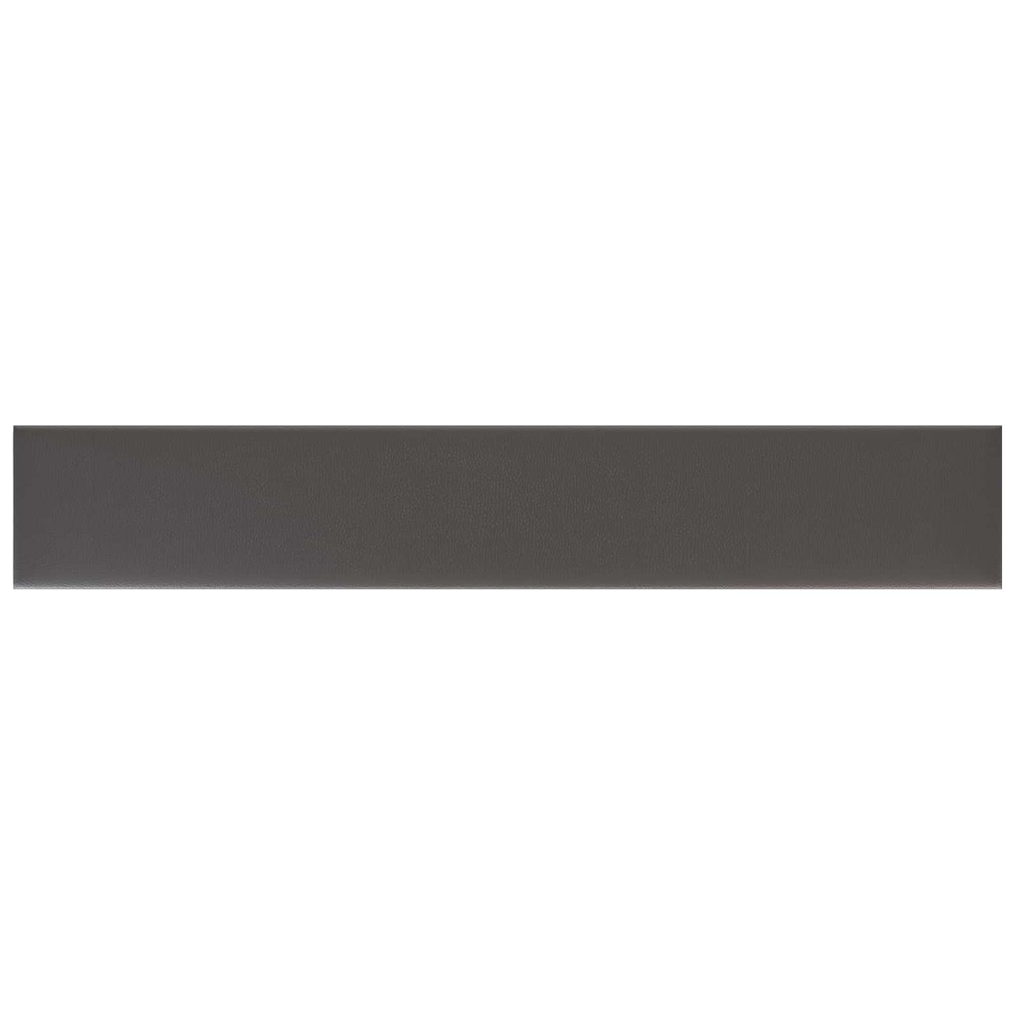 Wandkopfteilen 12 stk. 90 x 15 cm Grau Stoff