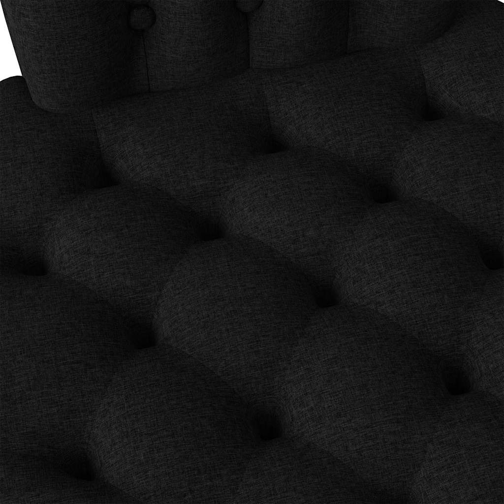 Schlafsessel Schwarz 56,5 x 70 x 110 cm Stoff