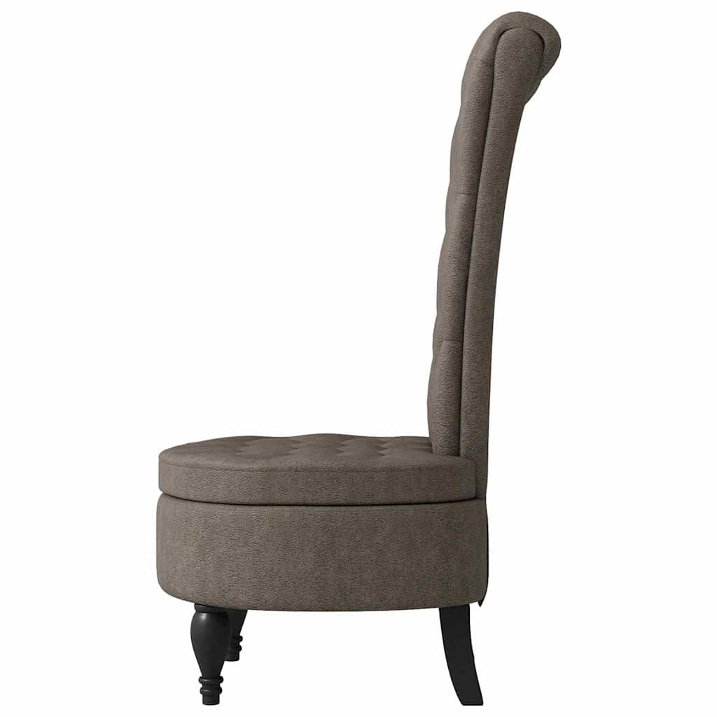 Schlafsessel Dunkelgrau 56,5 x 70 x 110 cm Kunstwildleder