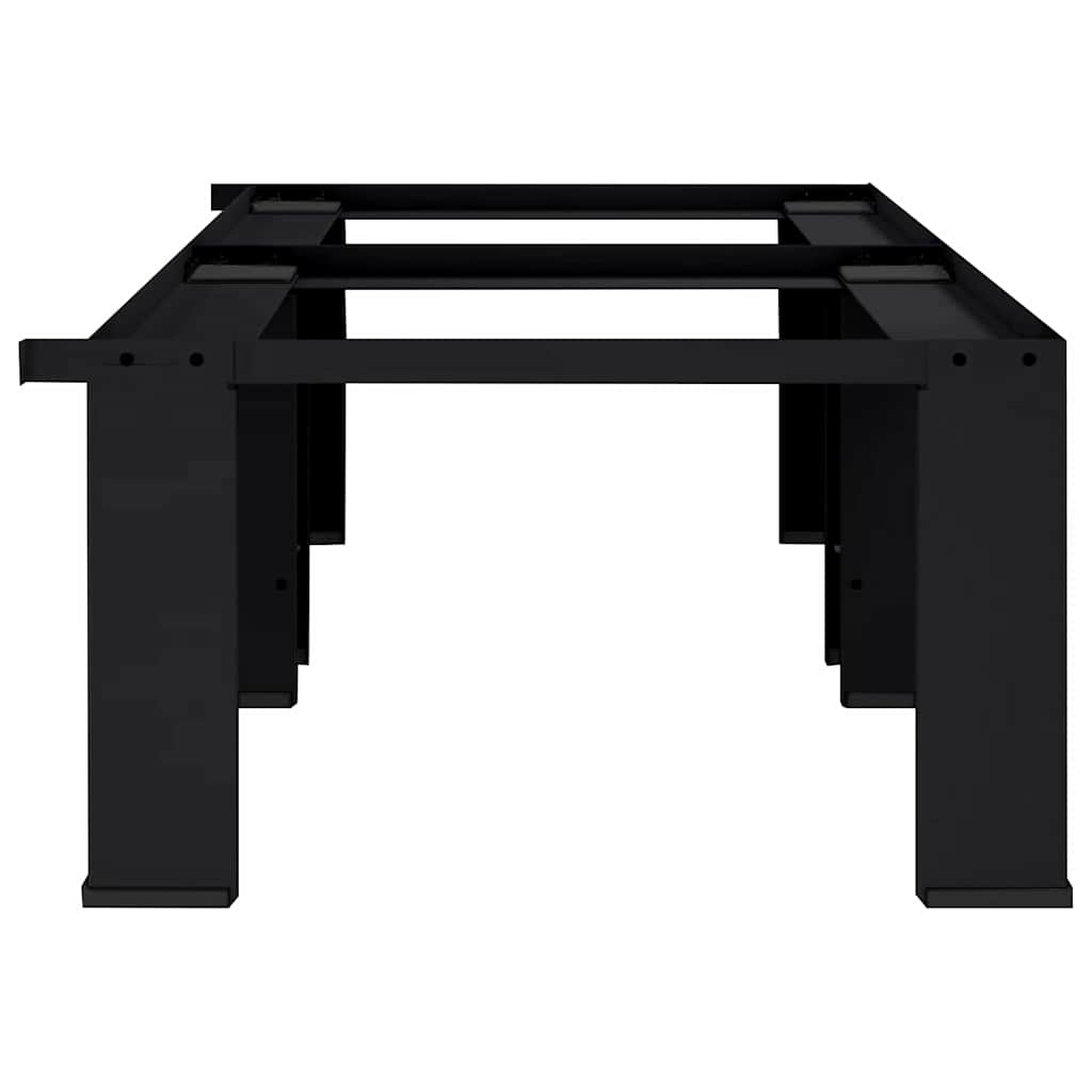 Waschmaschinen-Podest 2 stk. Schwarz 127 x 54,5 x 32,5 cm Stahl