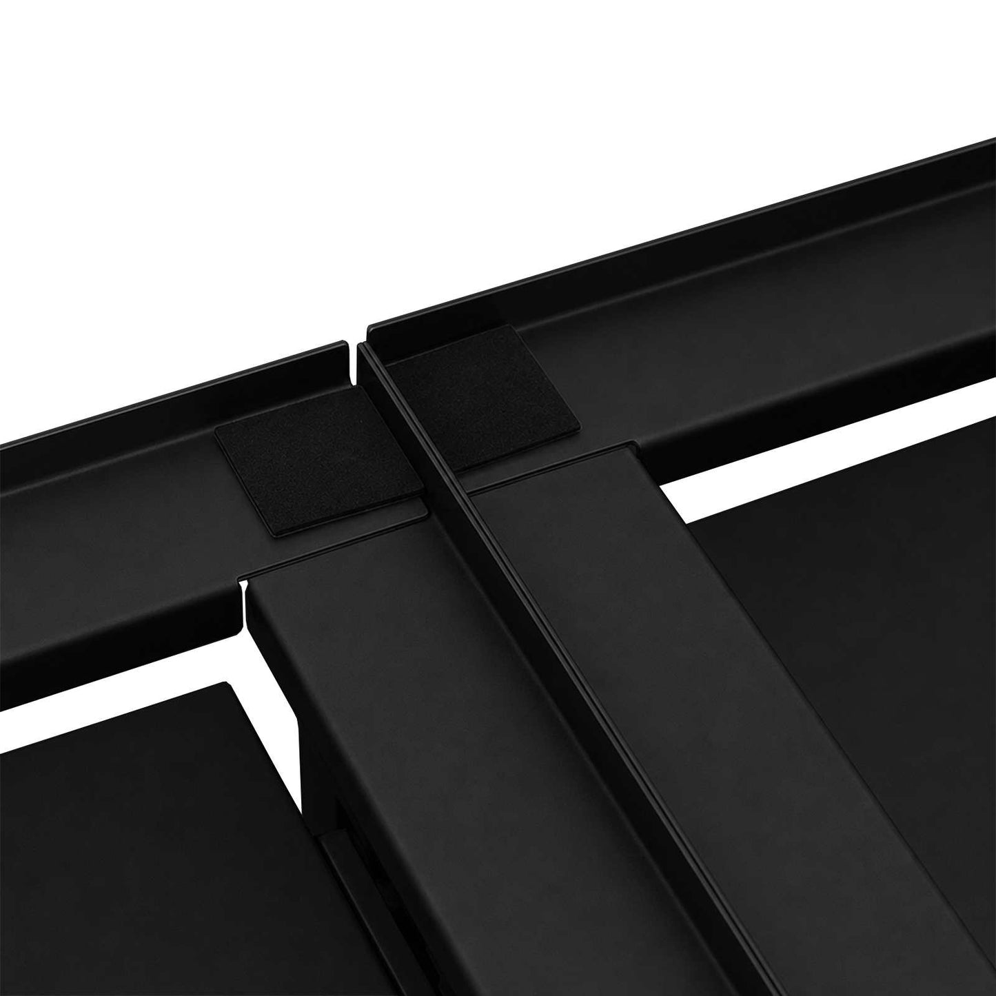 Waschmaschinen-Podest 2 pcs Schwarz 120 x 56 x 52 cm Stahl