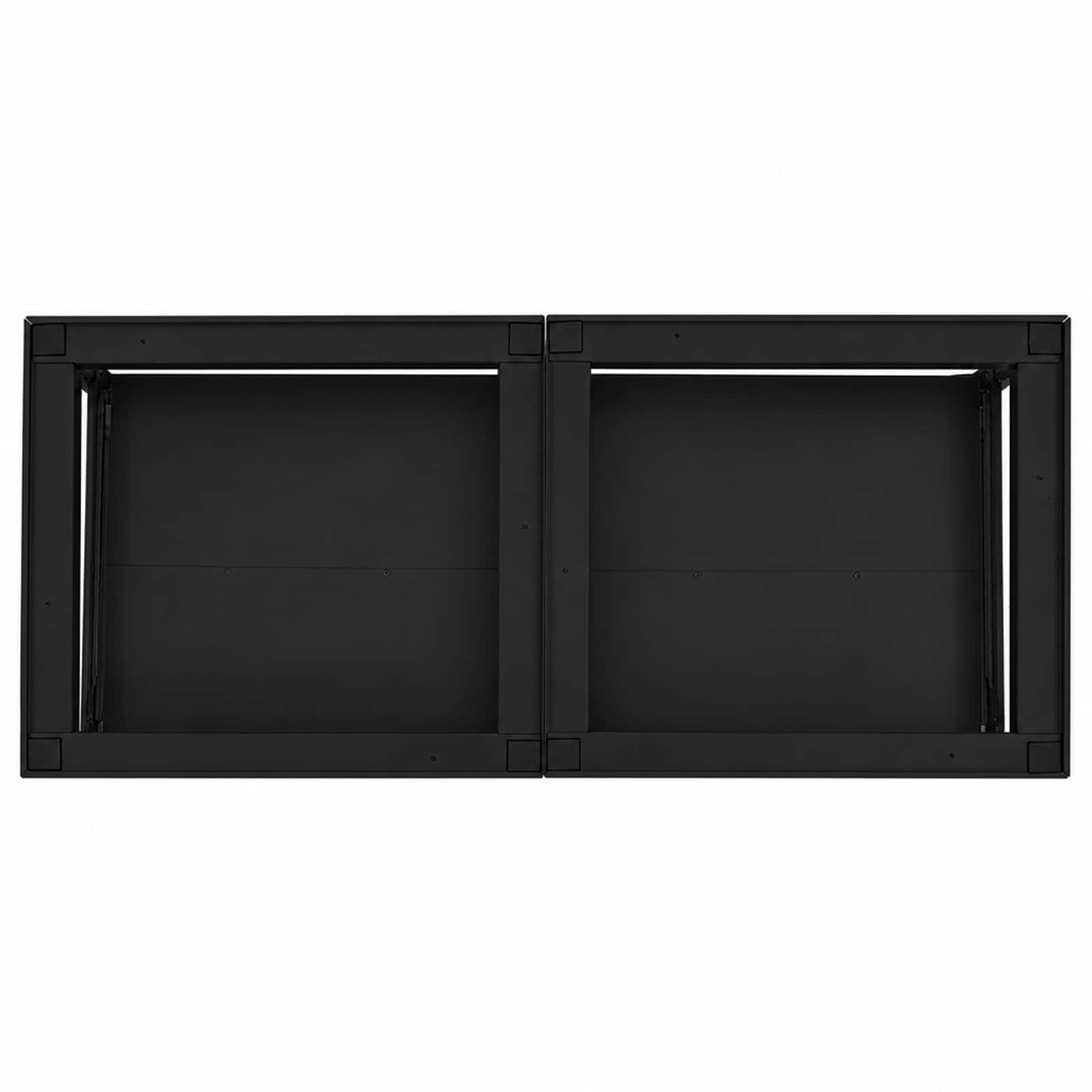 Waschmaschinen-Podest 2 pcs Schwarz 120 x 56 x 52 cm Stahl