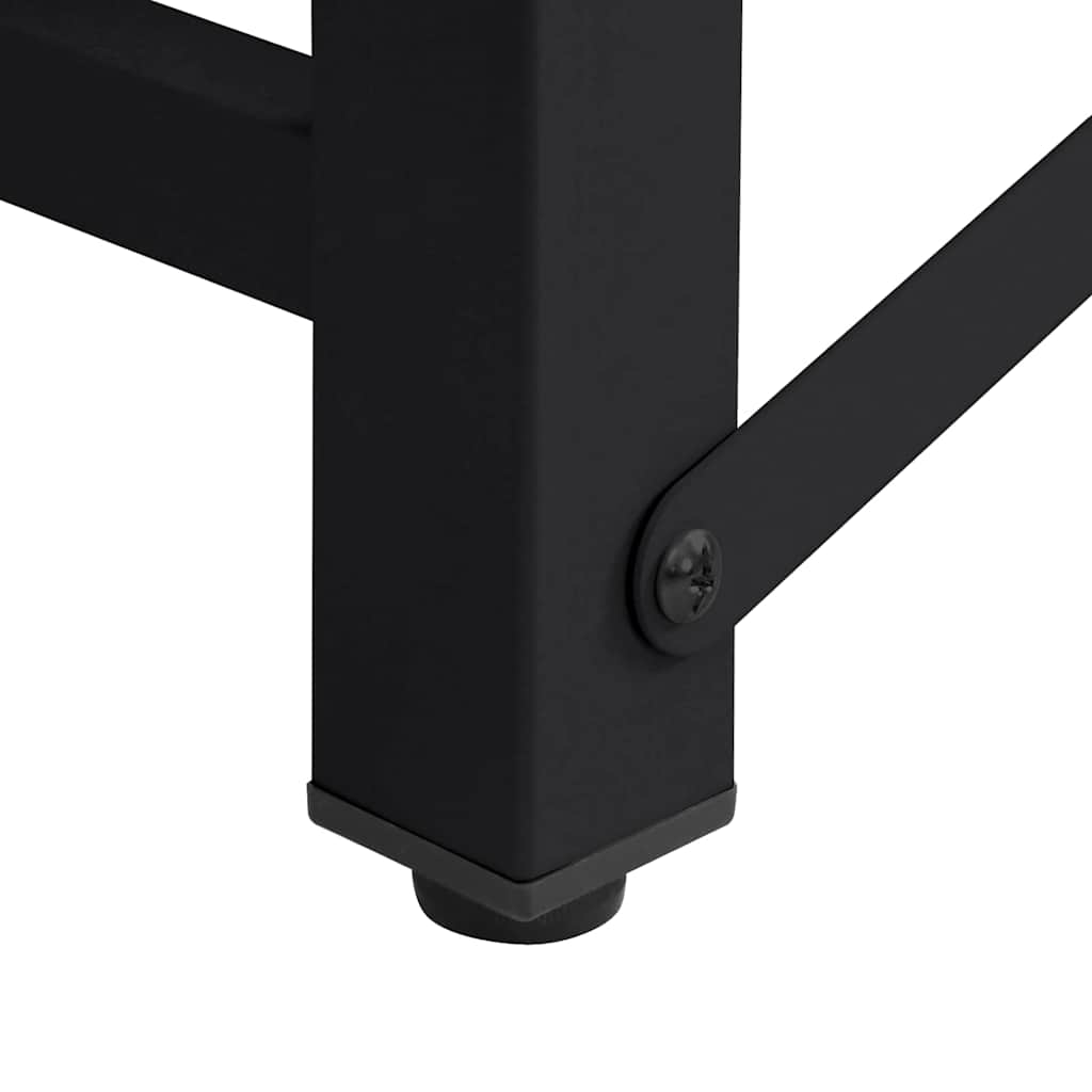 Waschmaschinen-Podest 2 stk. Schwarz 124,5 x 61,5 x 32,5 cm