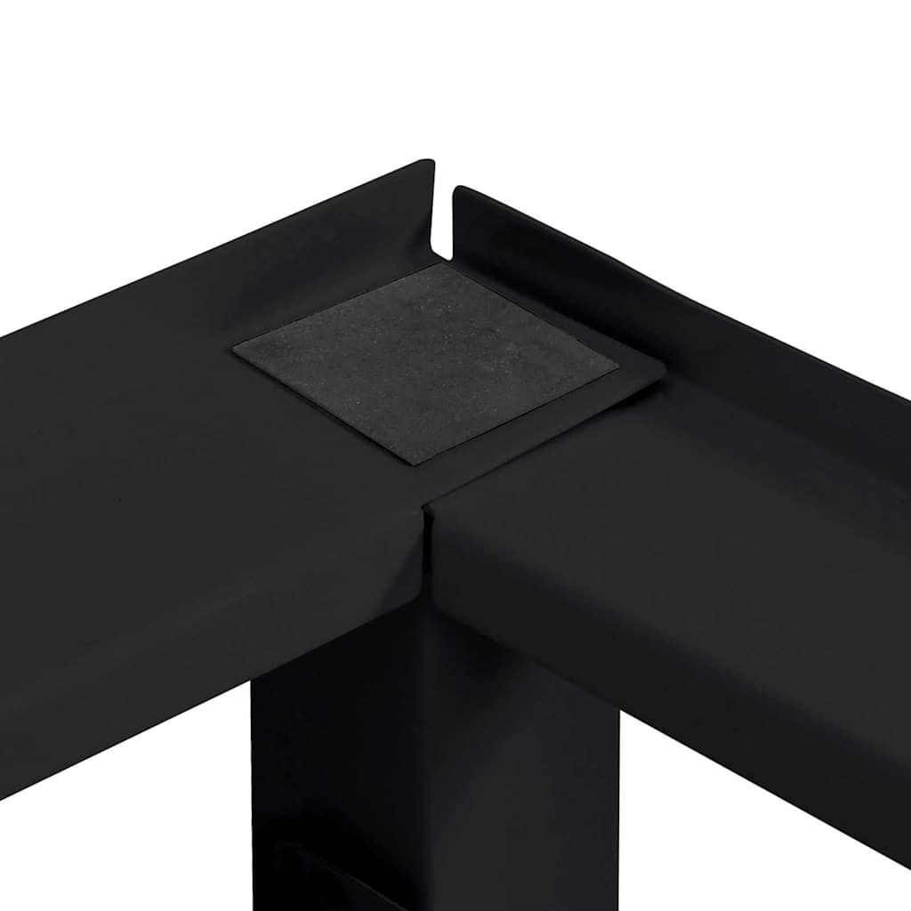 Waschmaschinen-Podest 2 stk. Schwarz 124,5 x 61,5 x 32,5 cm