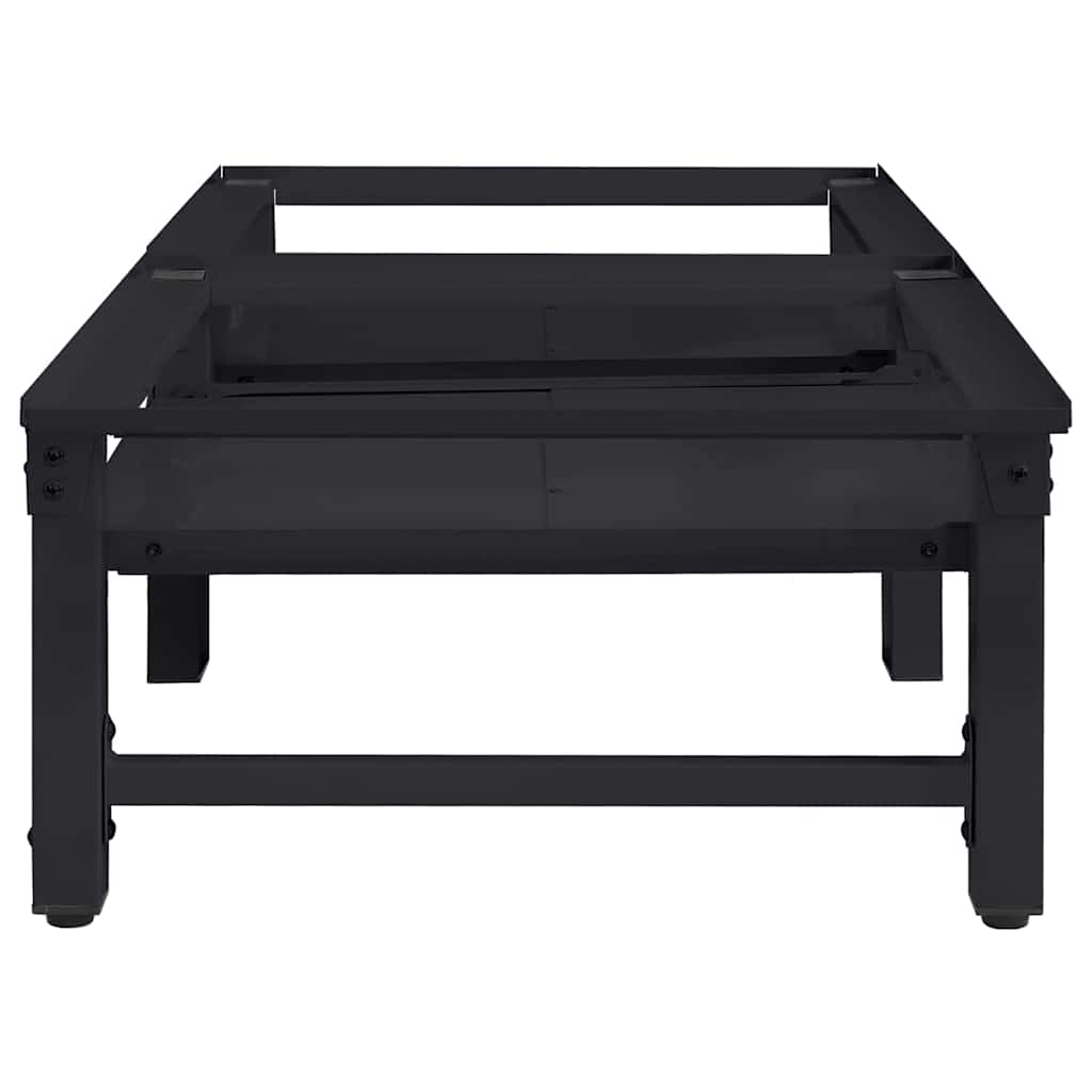 Waschmaschinen-Podest 2 stk. Schwarz 124,5 x 61,5 x 32,5 cm