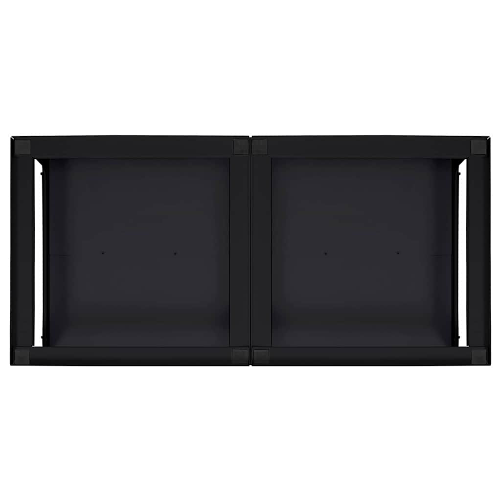 Waschmaschinen-Podest 2 stk. Schwarz 124,5 x 61,5 x 32,5 cm