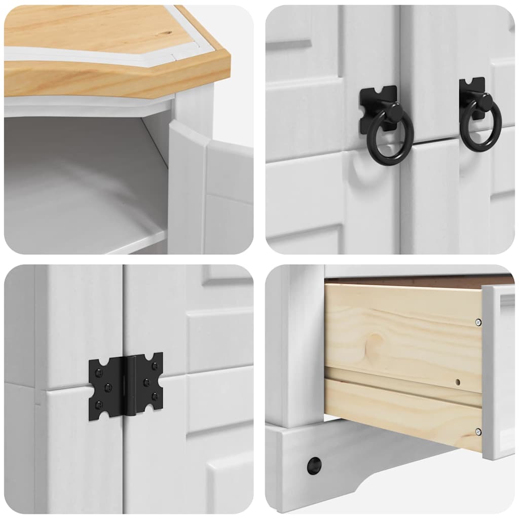 Kleiderschrank CORONA Weiß 101 x 52 x 170 cm