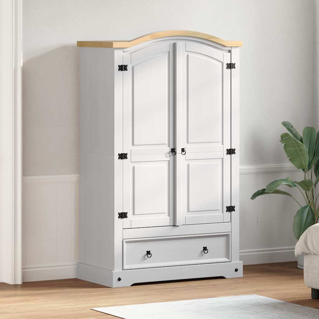 Kleiderschrank CORONA Weiß 101 x 52 x 170 cm