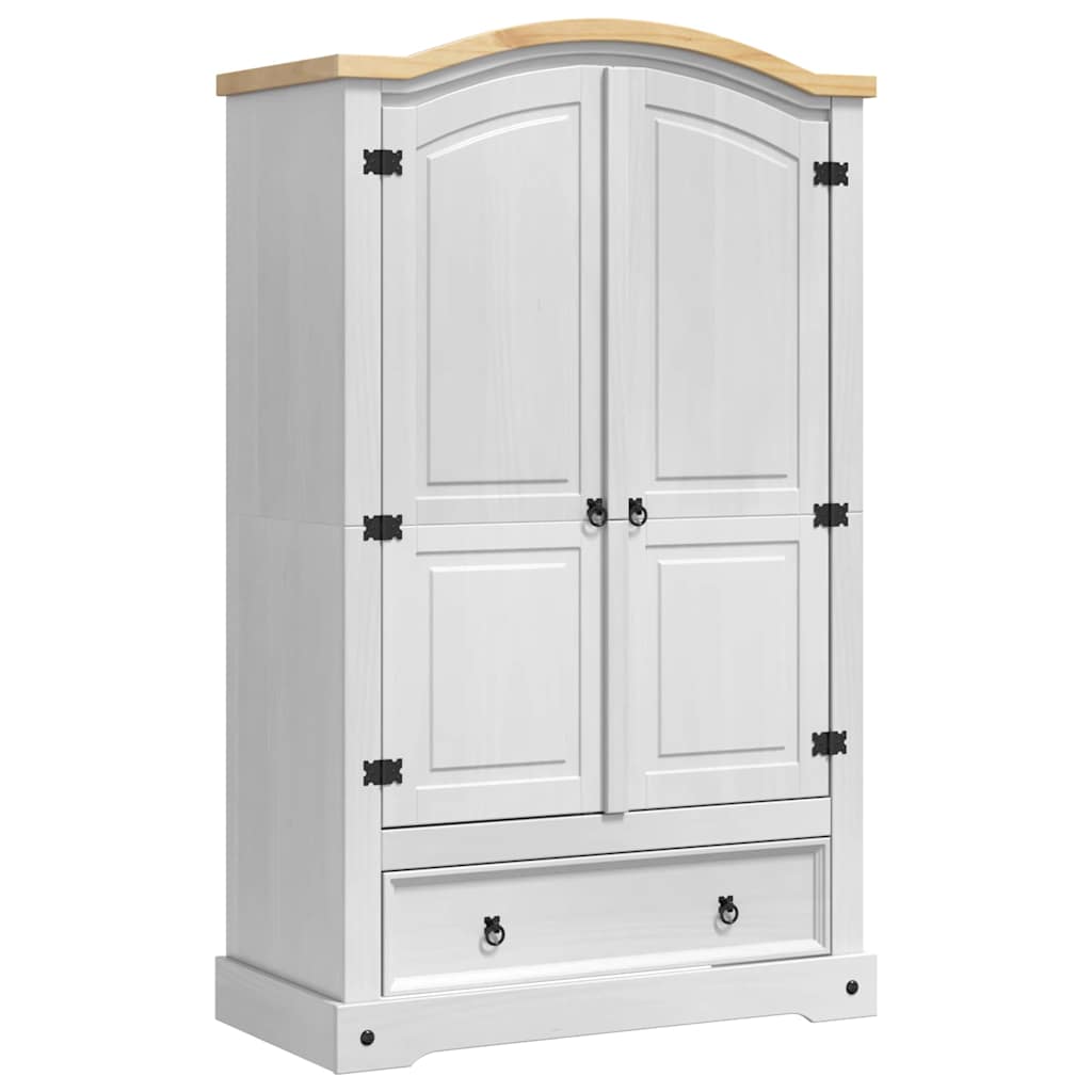 Kleiderschrank CORONA Weiß 101 x 52 x 170 cm