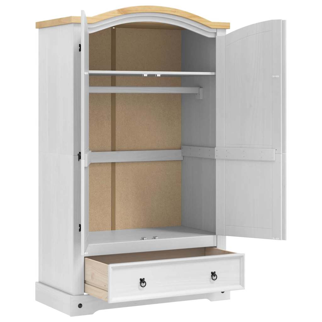 Kleiderschrank CORONA Weiß 101 x 52 x 170 cm