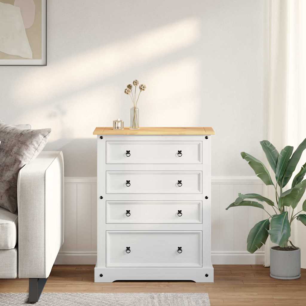 Aufbewahrungs-Truhen mit Speicher Corona Weiß 92 x 48 x 114 cm