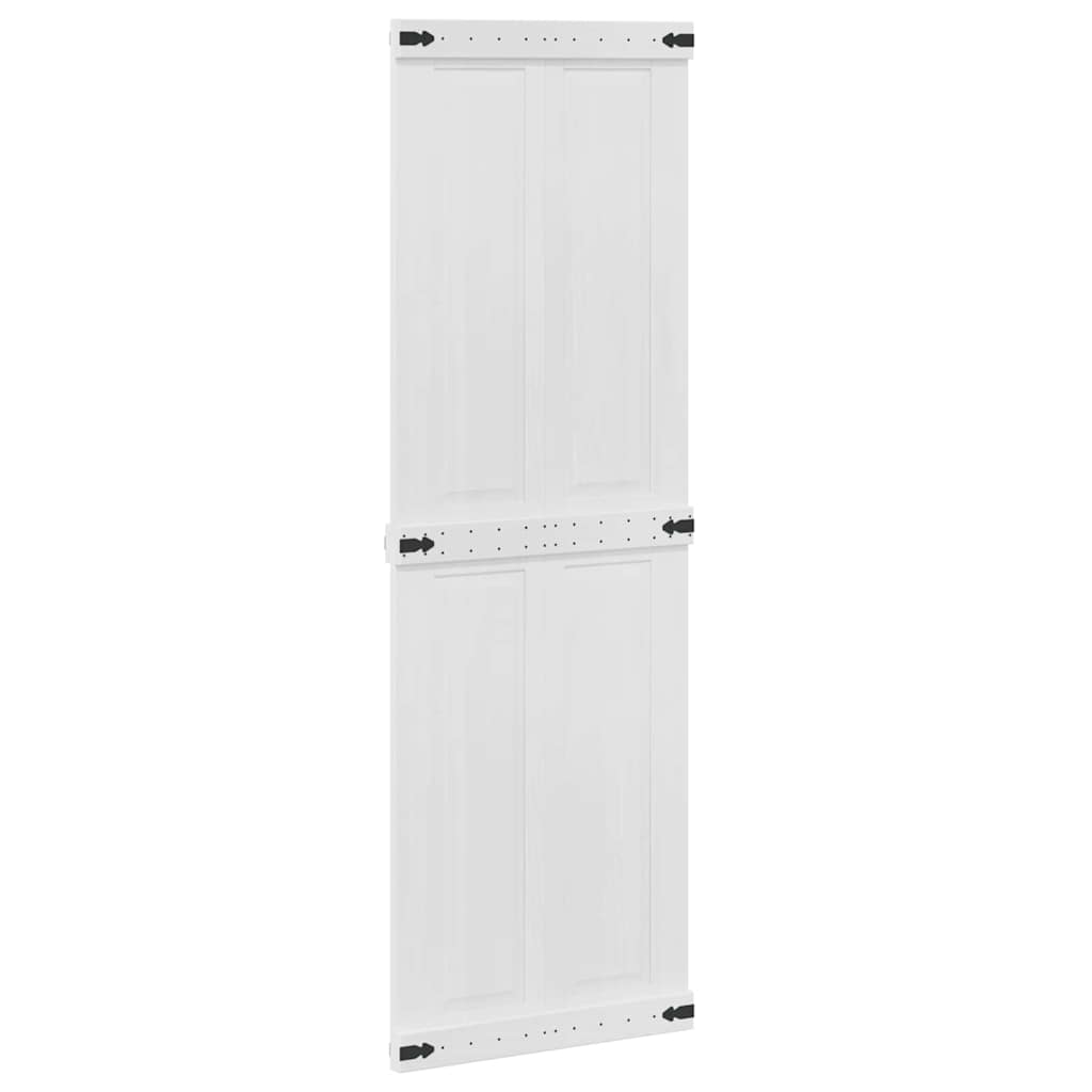 Scheunentür CORONA 70 x 210 cm Massives Kiefernholz Weiß
