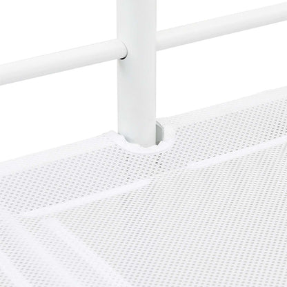 Etagenbett für Kinder mit Vorhängen Weiß und Rosa 80 x 200 cm