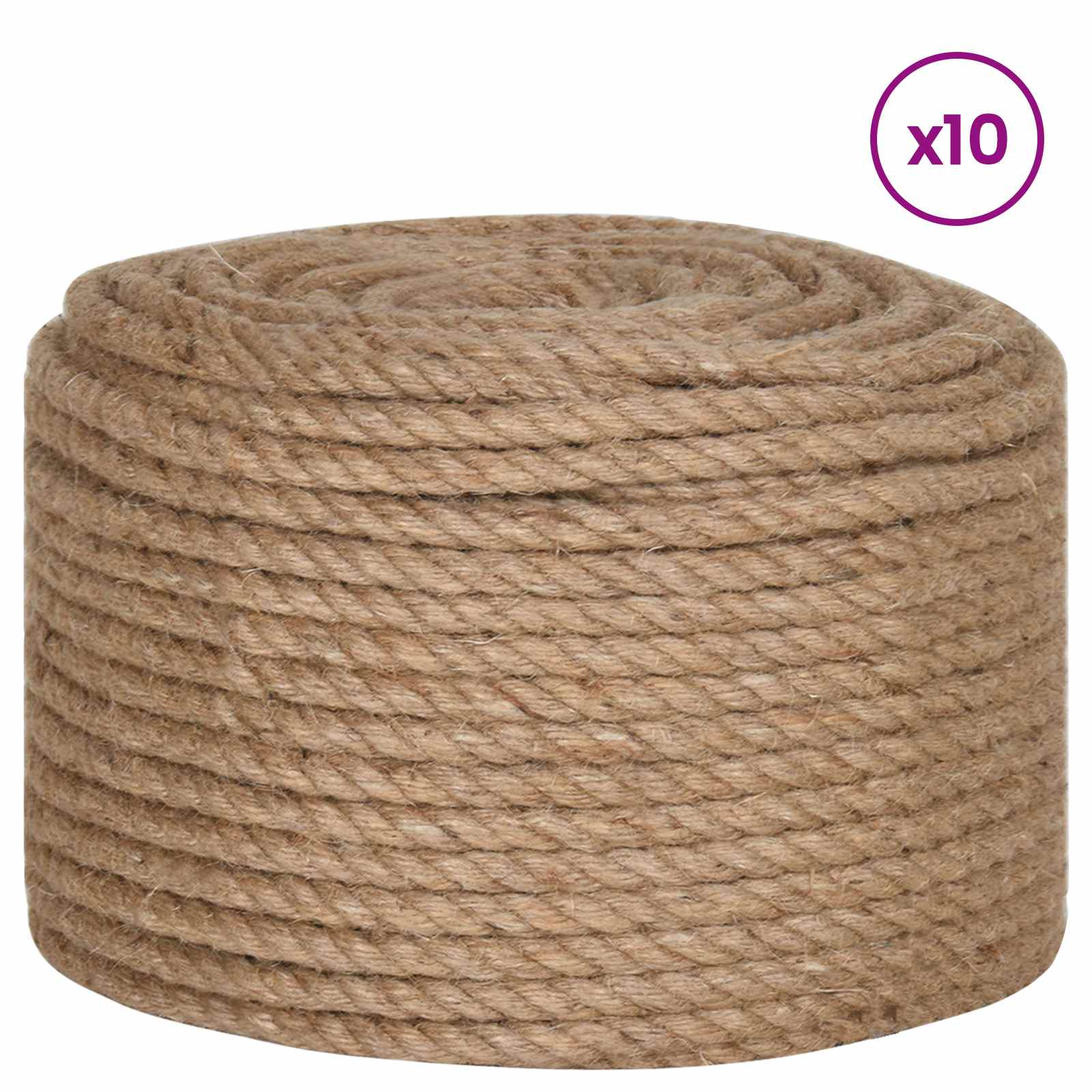 Juteschnur 10 Stk. 2 mm Natur 100% Tossa Jute