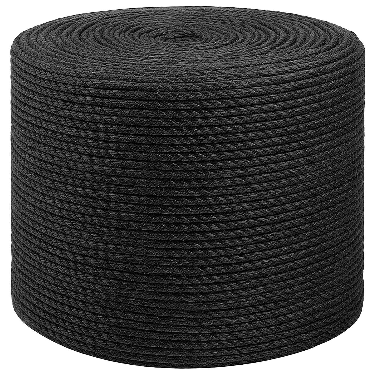 Juteseil 8 mm Schwarz 100% Tossa Jute