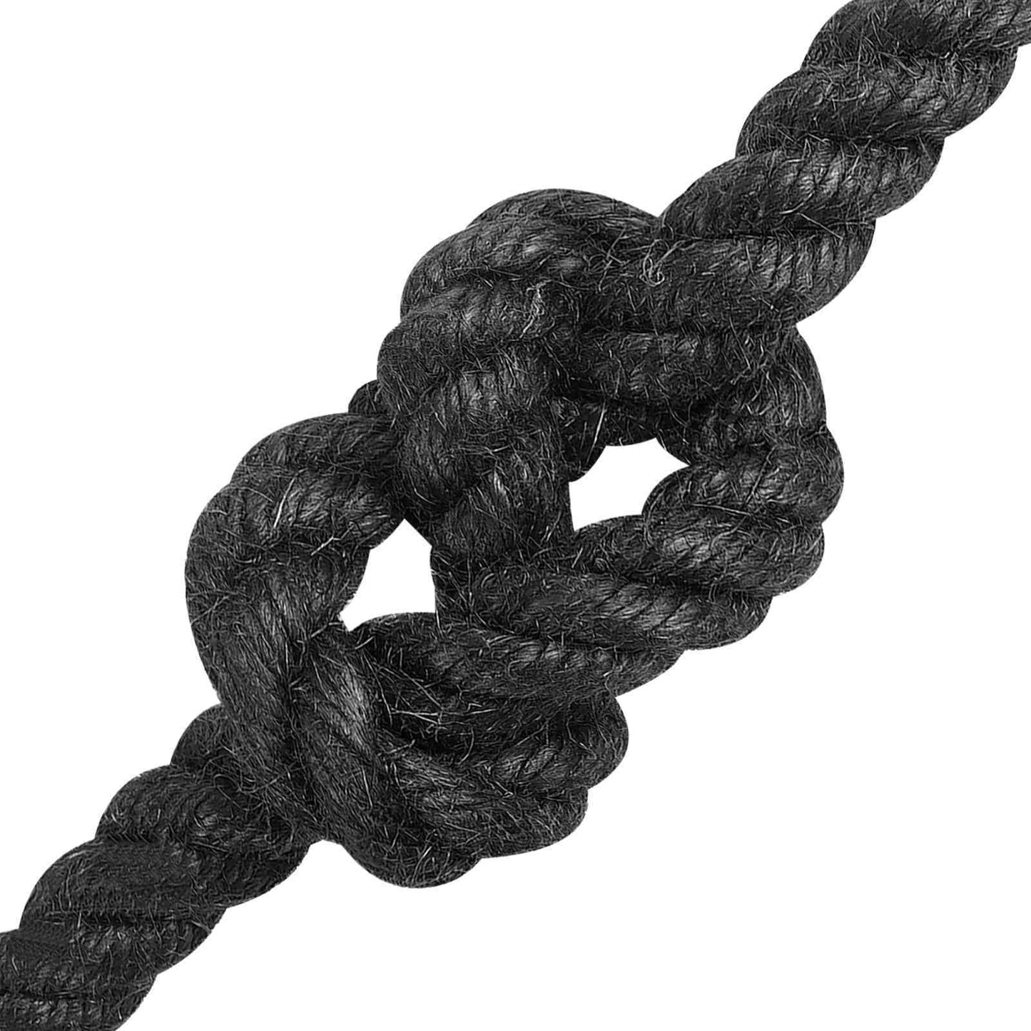 Juteseil 12 mm Schwarz 100% Tossa Jute