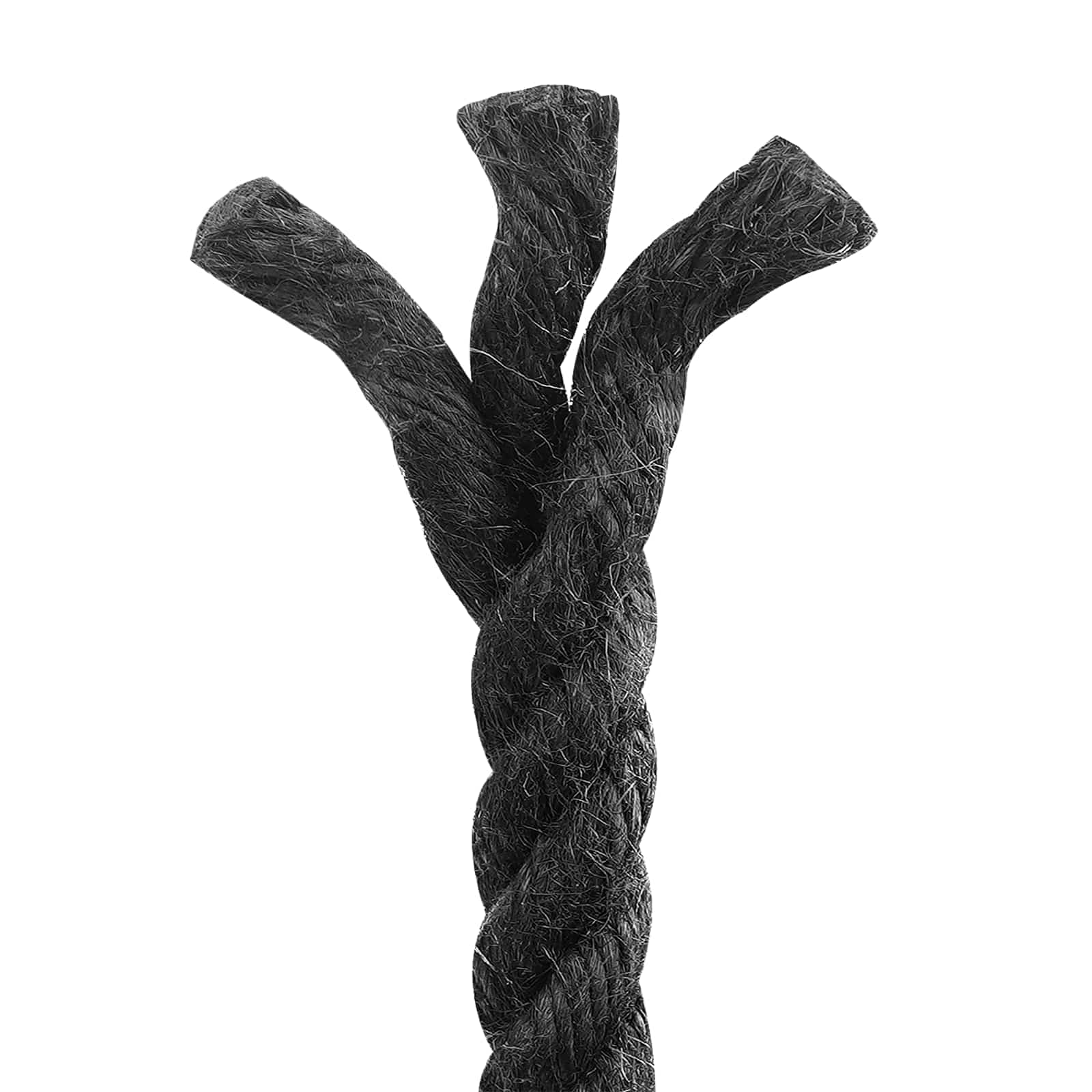 Juteseil 12 mm Schwarz 100% Tossa Jute