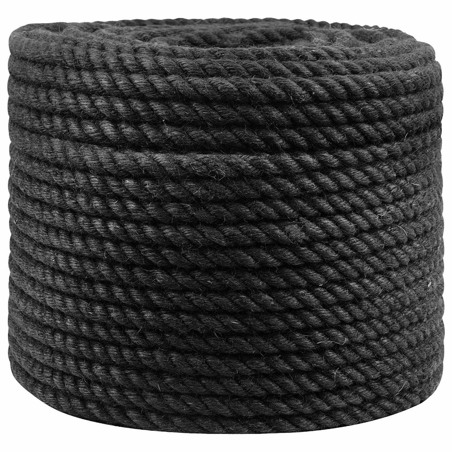 Juteseil 12 mm Schwarz 100% Tossa Jute