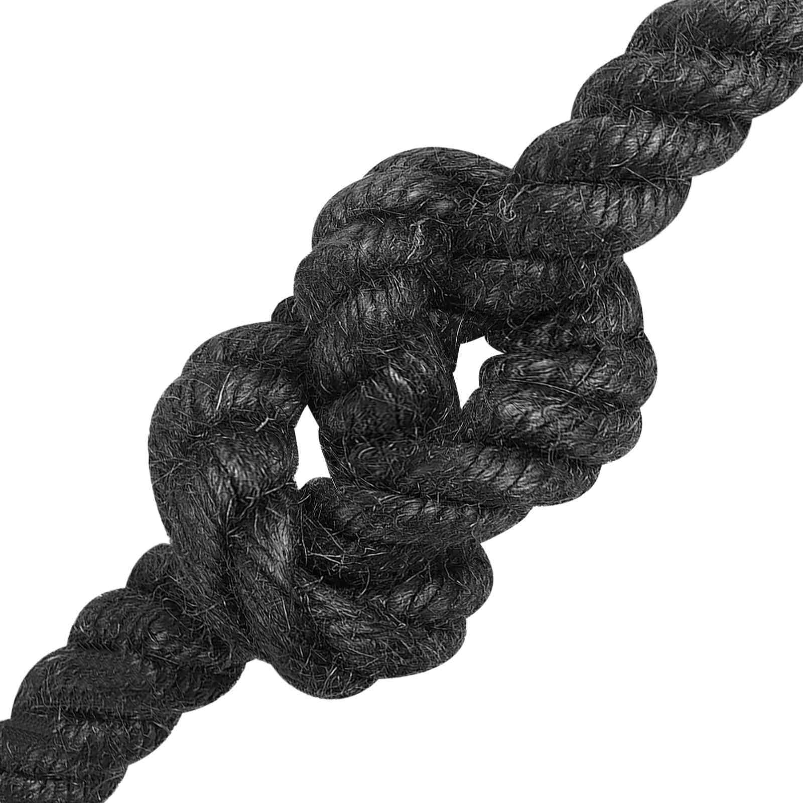 Juteseil 14 mm Schwarz 100% Tossa Jute