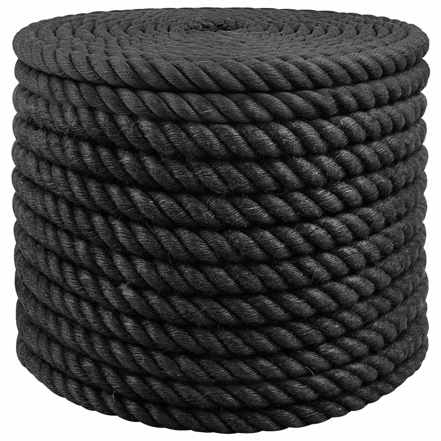 Juteseil 20 mm Schwarz 100% Tossa Jute