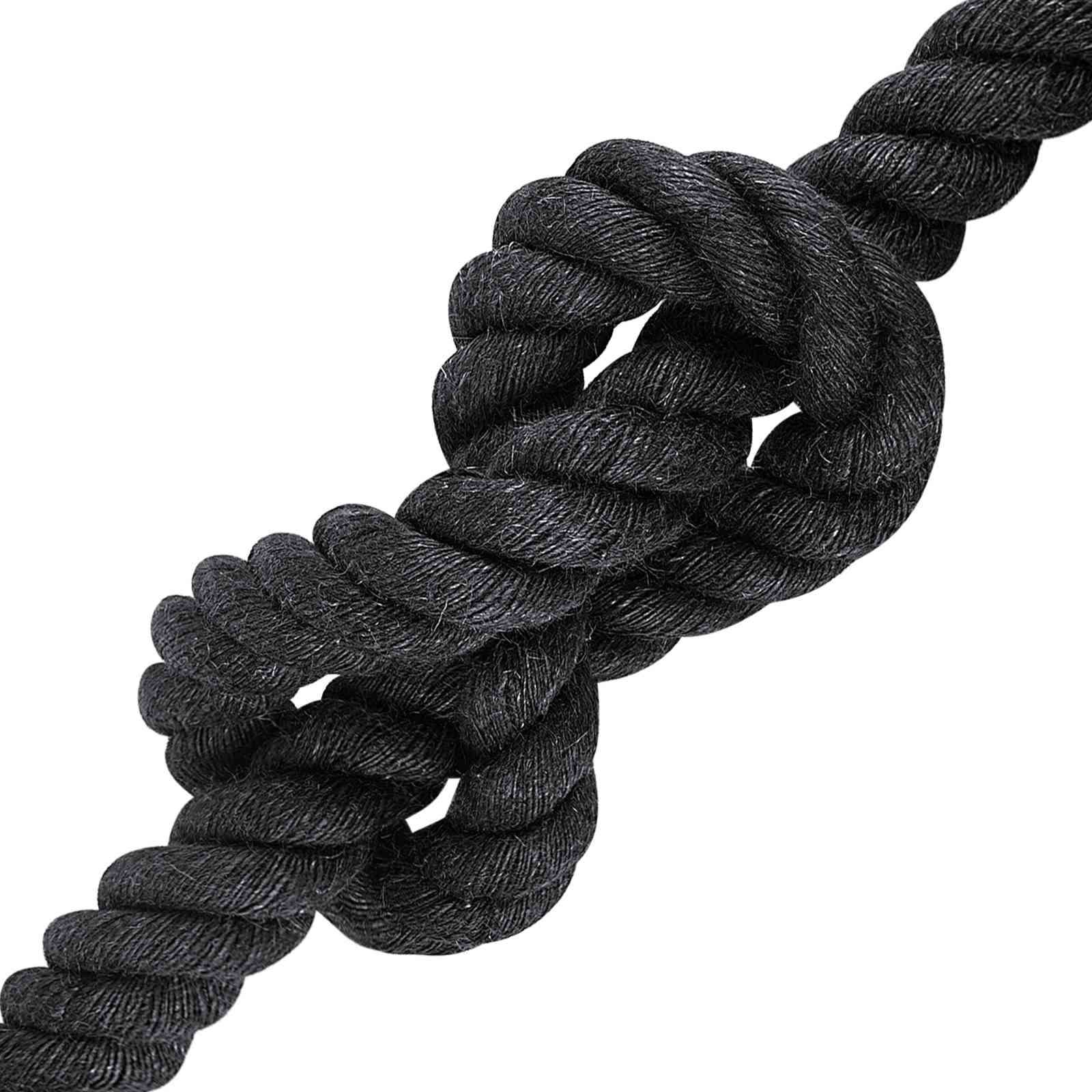 Juteseil 30 mm Schwarz 100% Tossa Jute