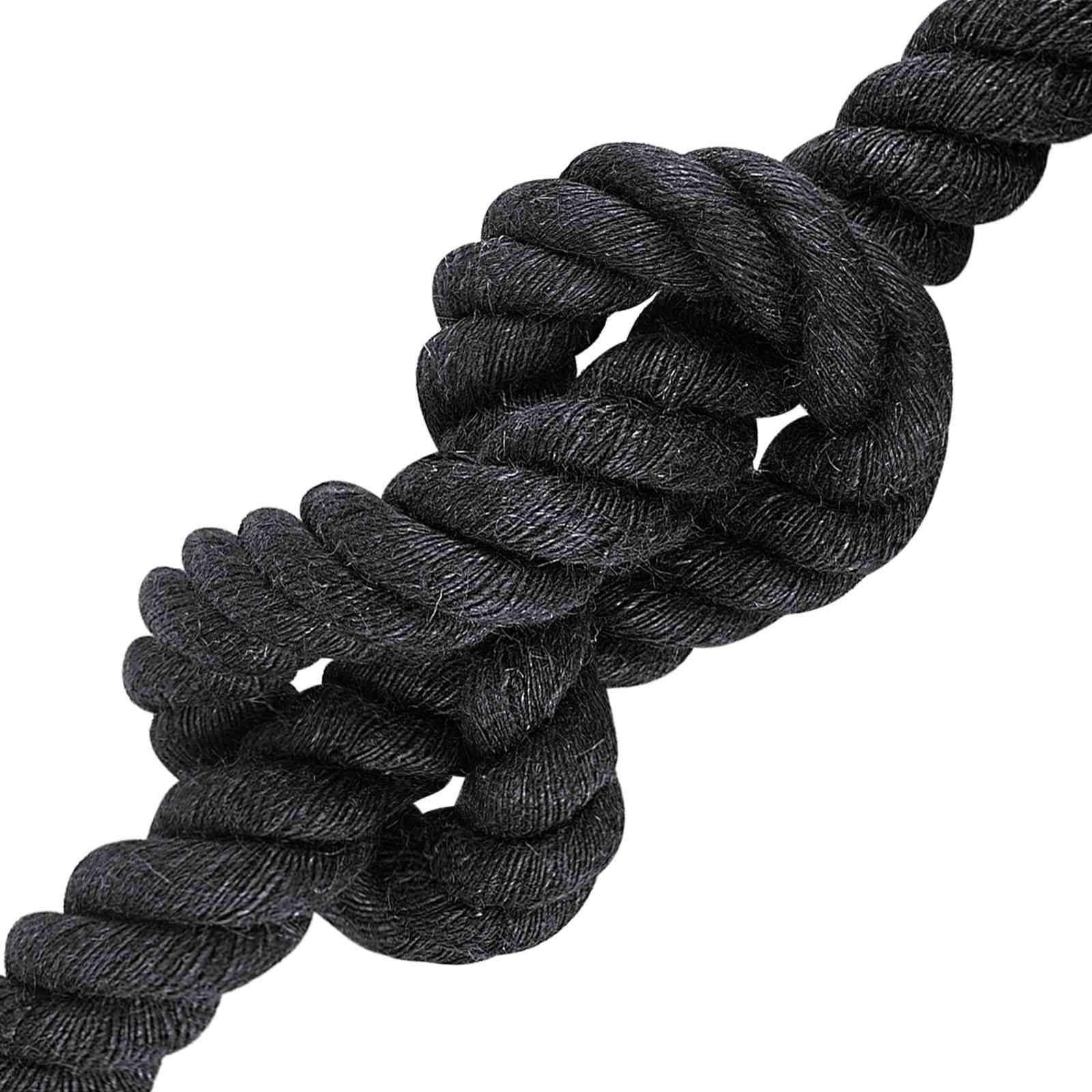 Juteseil 36 mm Schwarz 100% Tossa Jute
