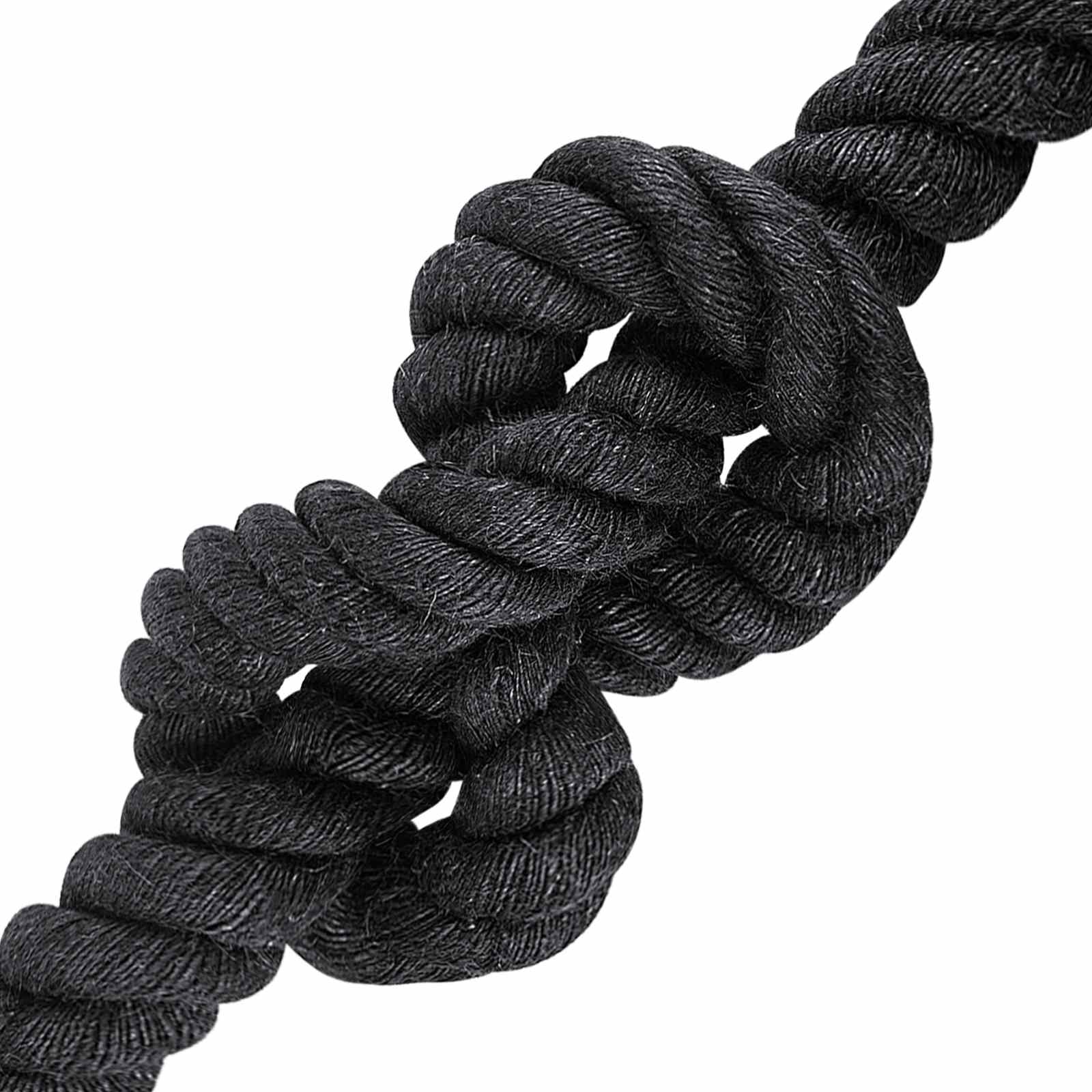 Juteseil 40 mm Schwarz 100% Tossa Jute