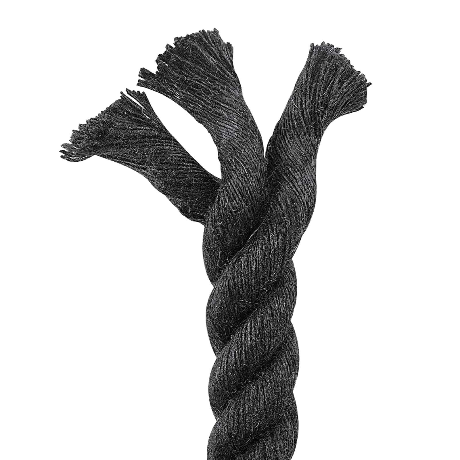 Juteseil 40 mm Schwarz 100% Tossa Jute