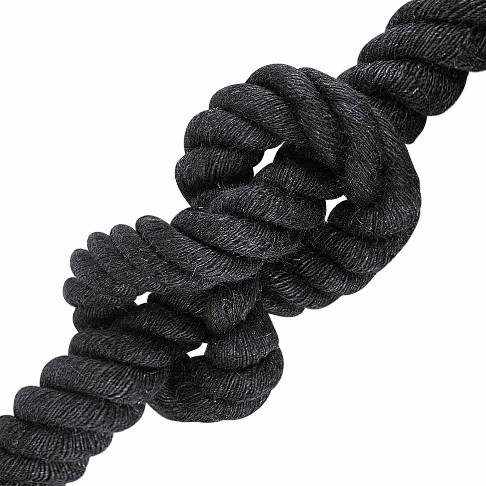 Juteseil 50 mm Schwarz 100% Tossa Jute