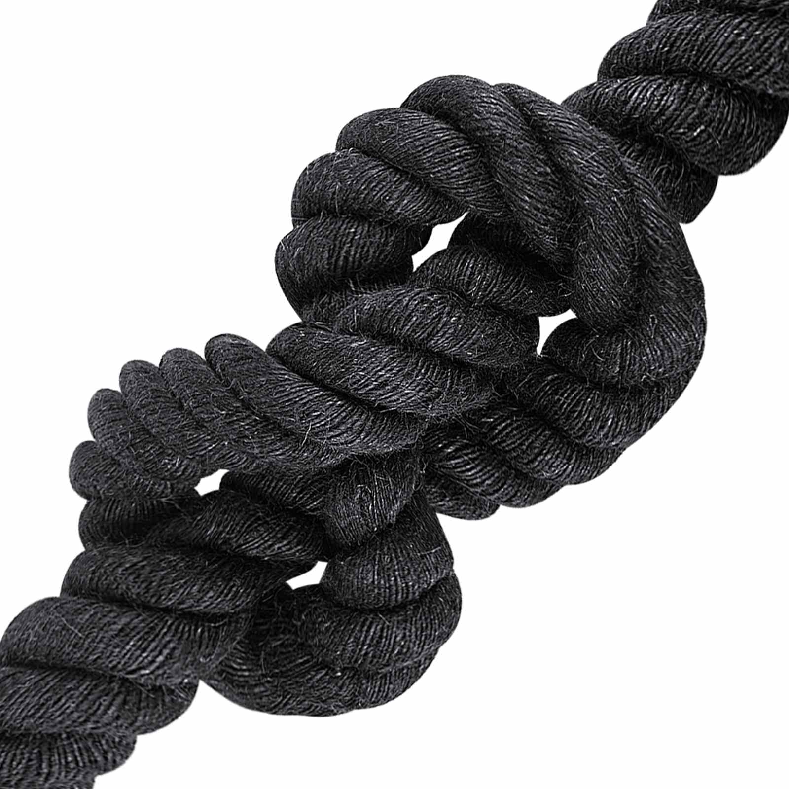 Juteseil 60 mm Schwarz 100% Tossa Jute