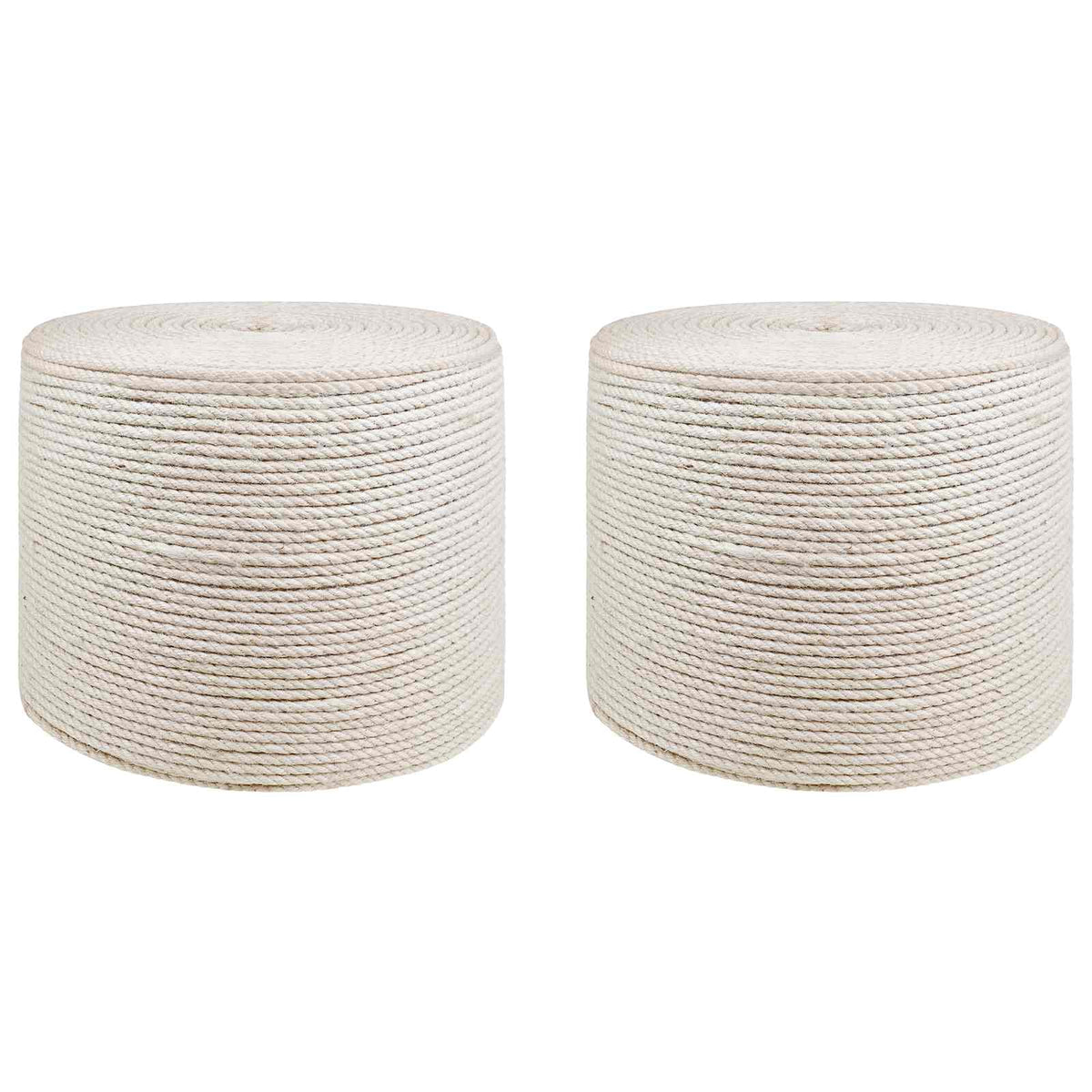 Juteschnur 2 stk. 20 mm 100 m Weiß 100% Tossa Jute