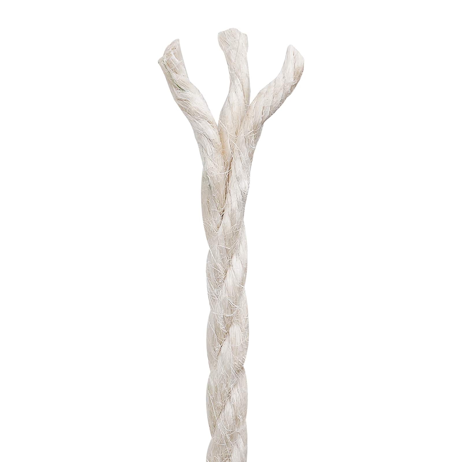 Juteschnur 10 stk. 2 mm Weiß 100% Tossa Jute